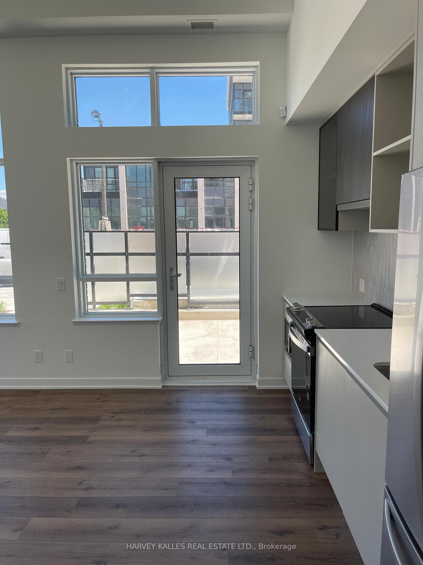 kitchen has room for island/walks out to terrace