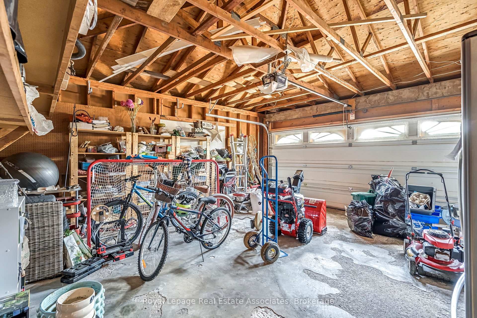 LARGE TWO CAR GARAGE WITH STORAGE