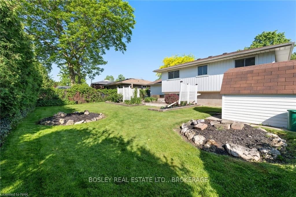 Fully fenced backyard