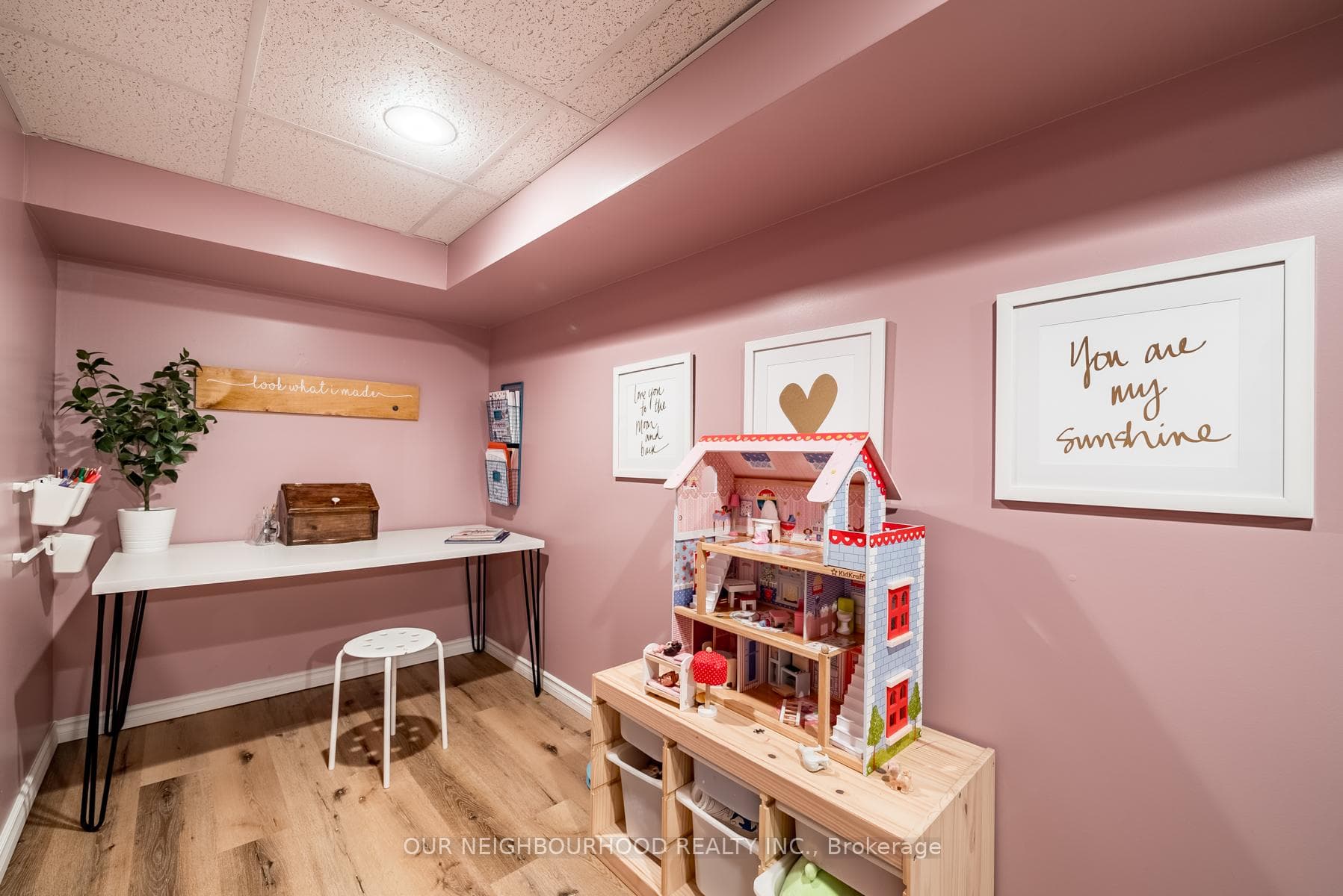 Basement den/office/playroom