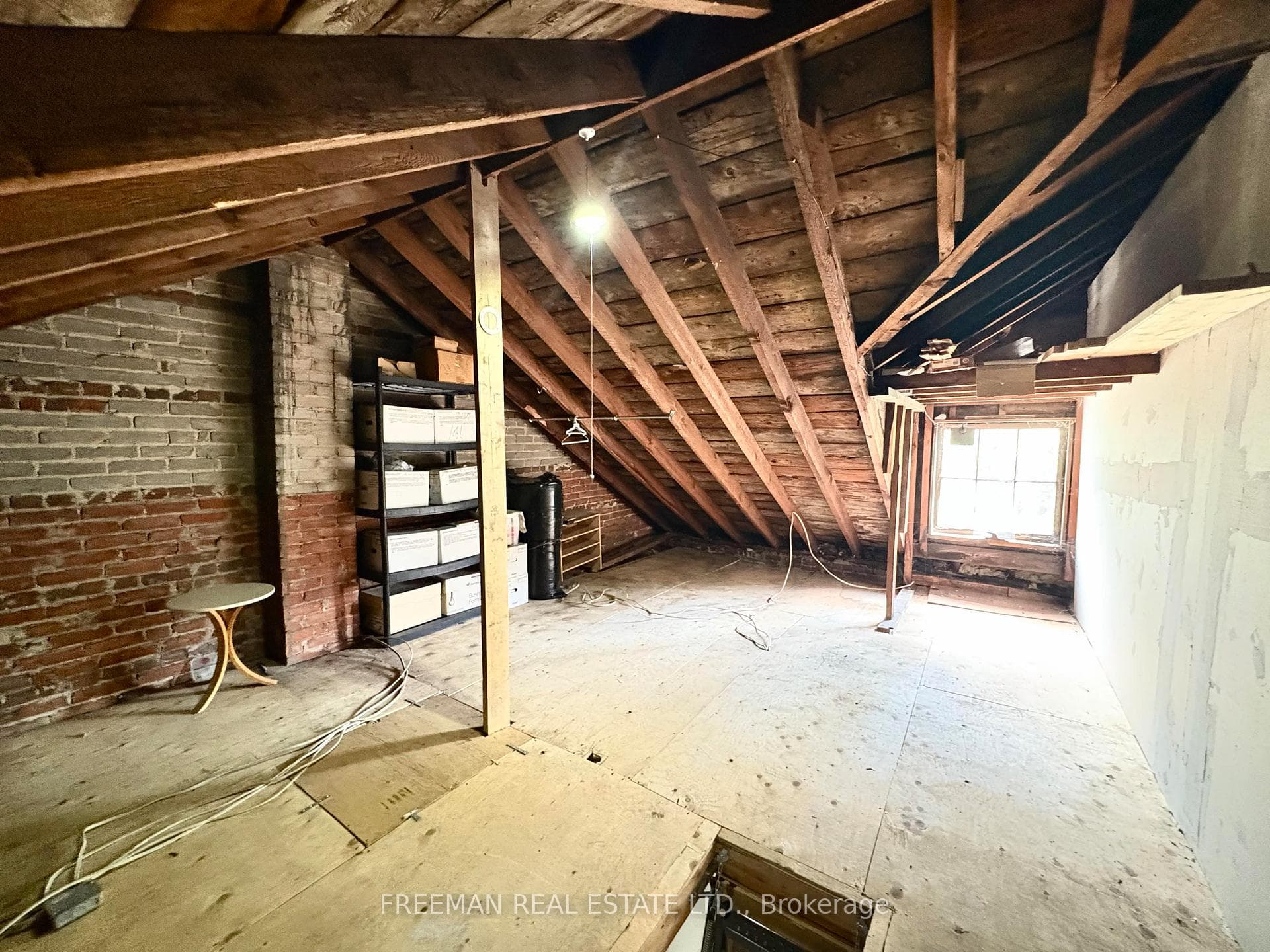 Unfinished Attic with Pull down stairs for access