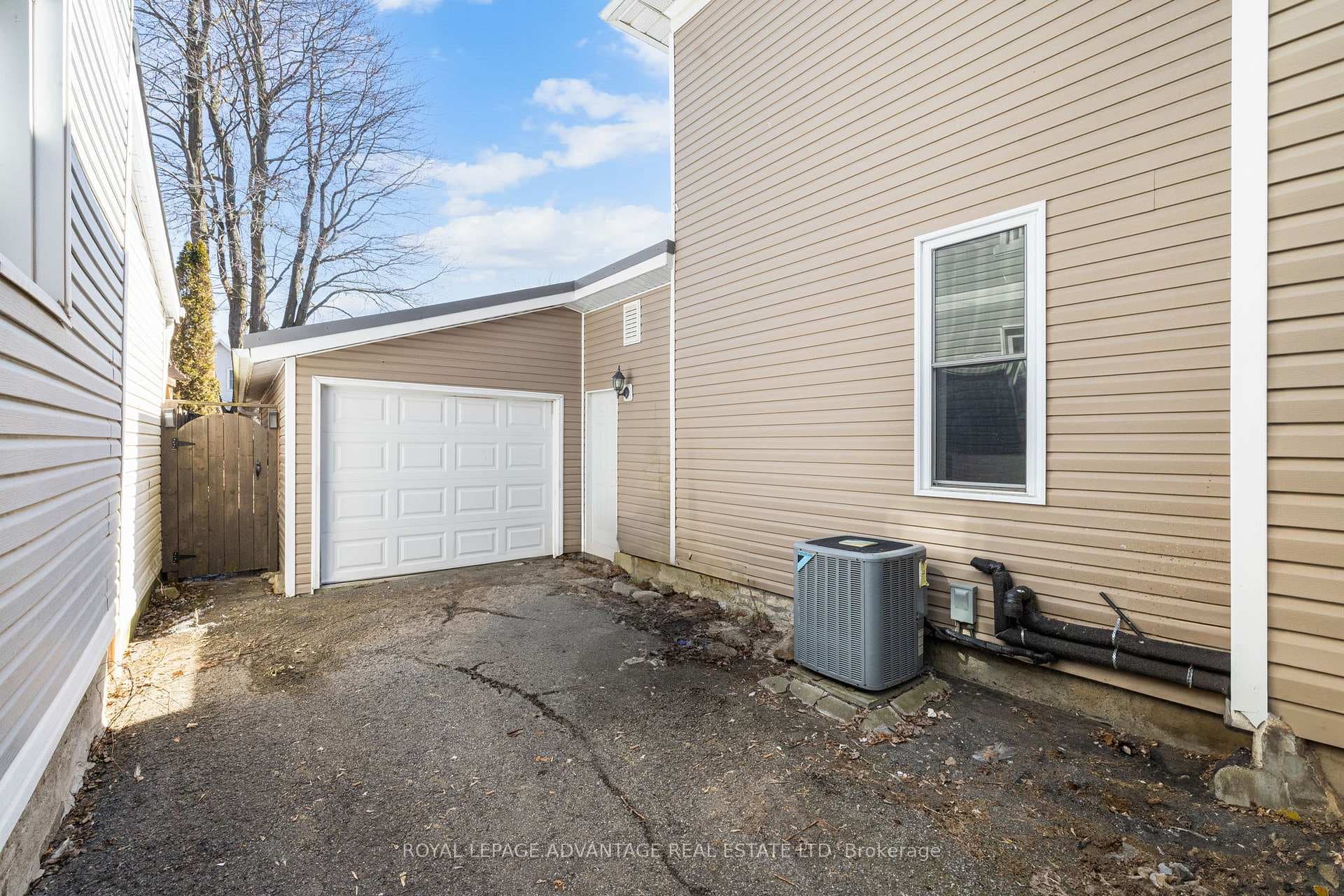 Attached heated garage