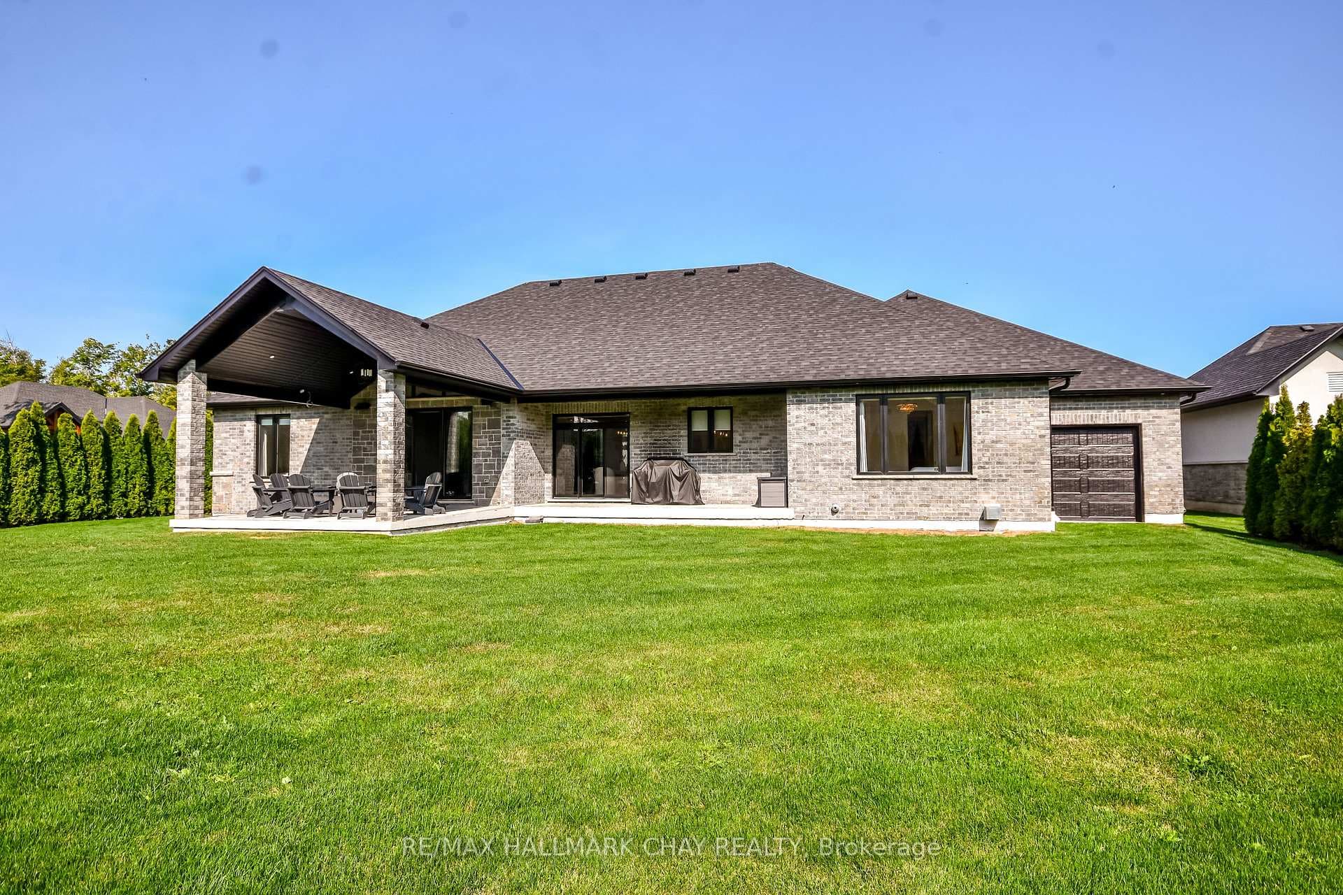 Rear of Home - Covered Porch, Rear Garage Door