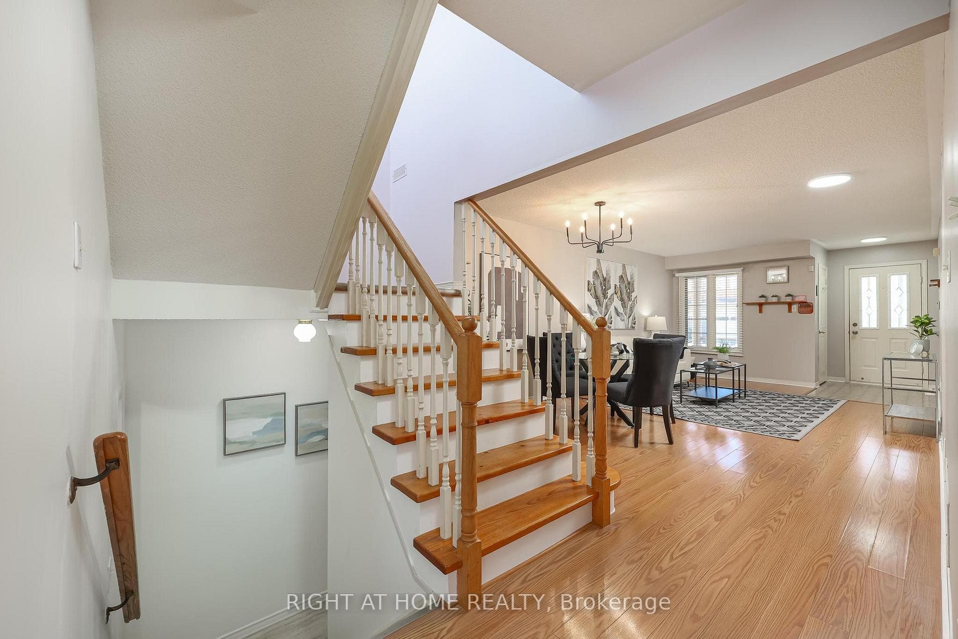Stairs to upstairs and downstairs