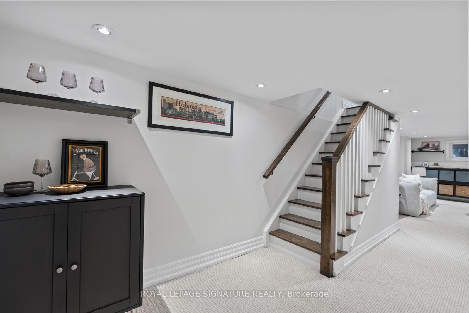 Stairs down into basement