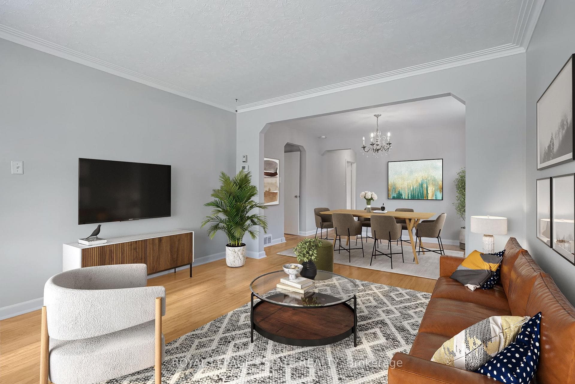 Living Room Overlooking Dining