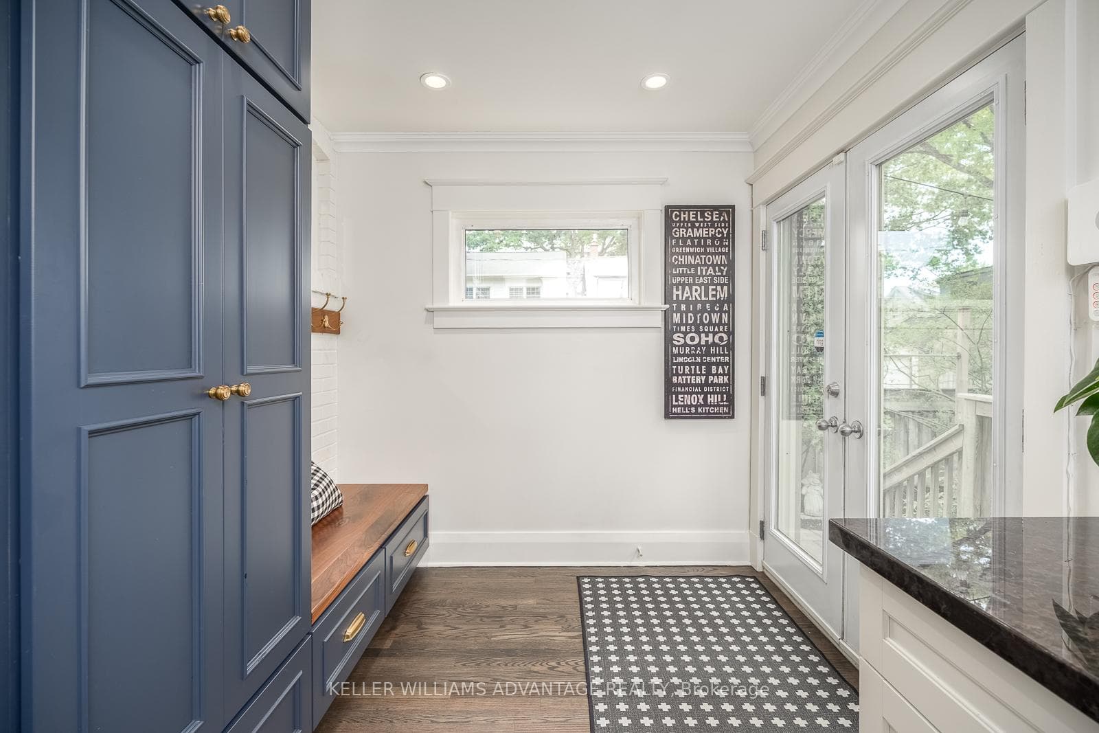 Kitchen walk-out to private yard