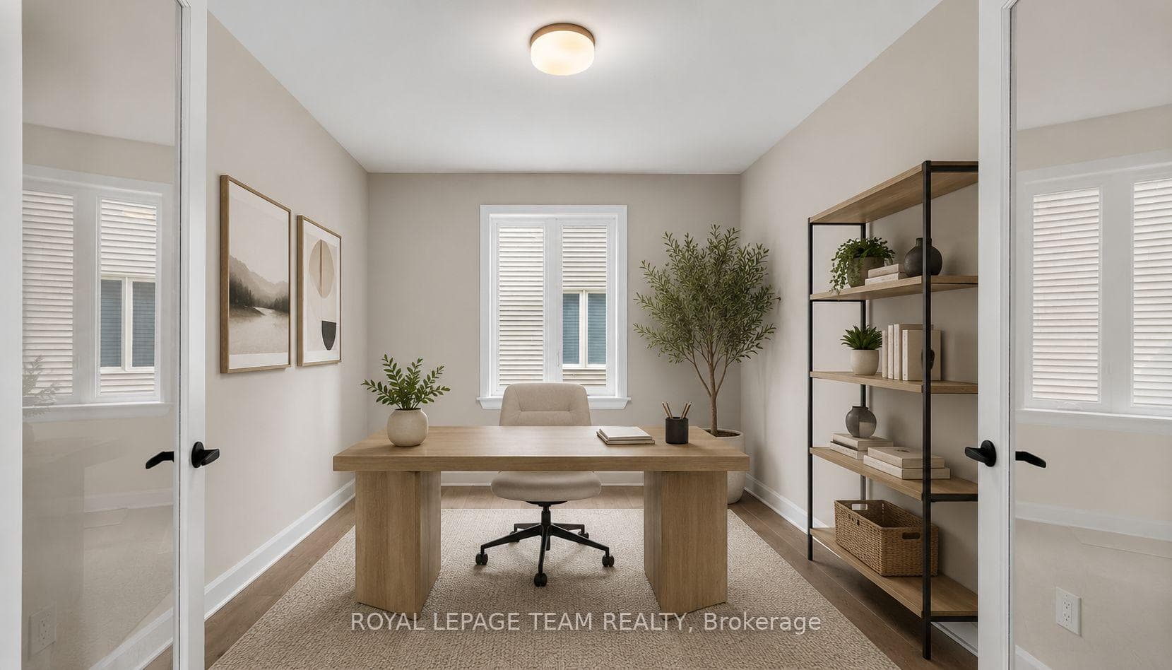 Virtually Staged Main Level Office