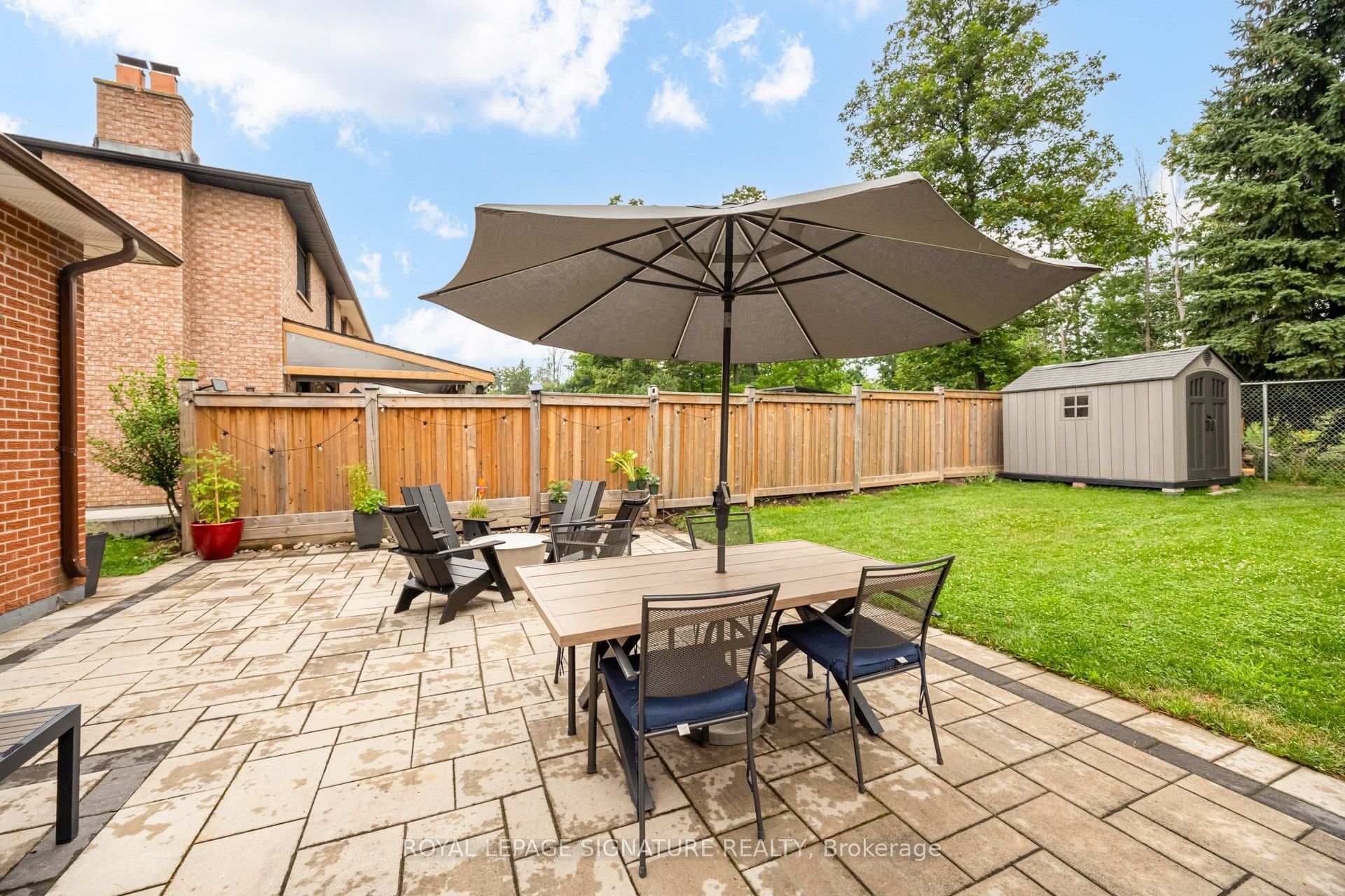 LARGE Patio, Newly installed garden shed