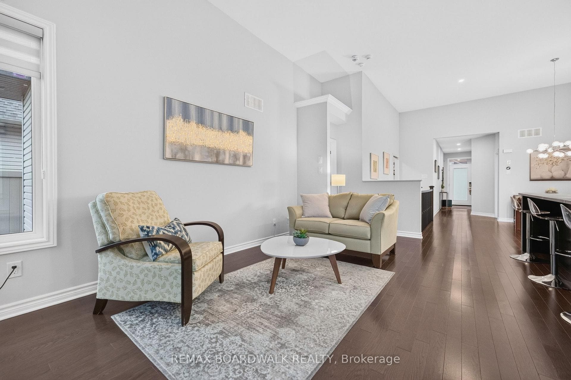 Living Room w/Upgraded Hardwood Floors