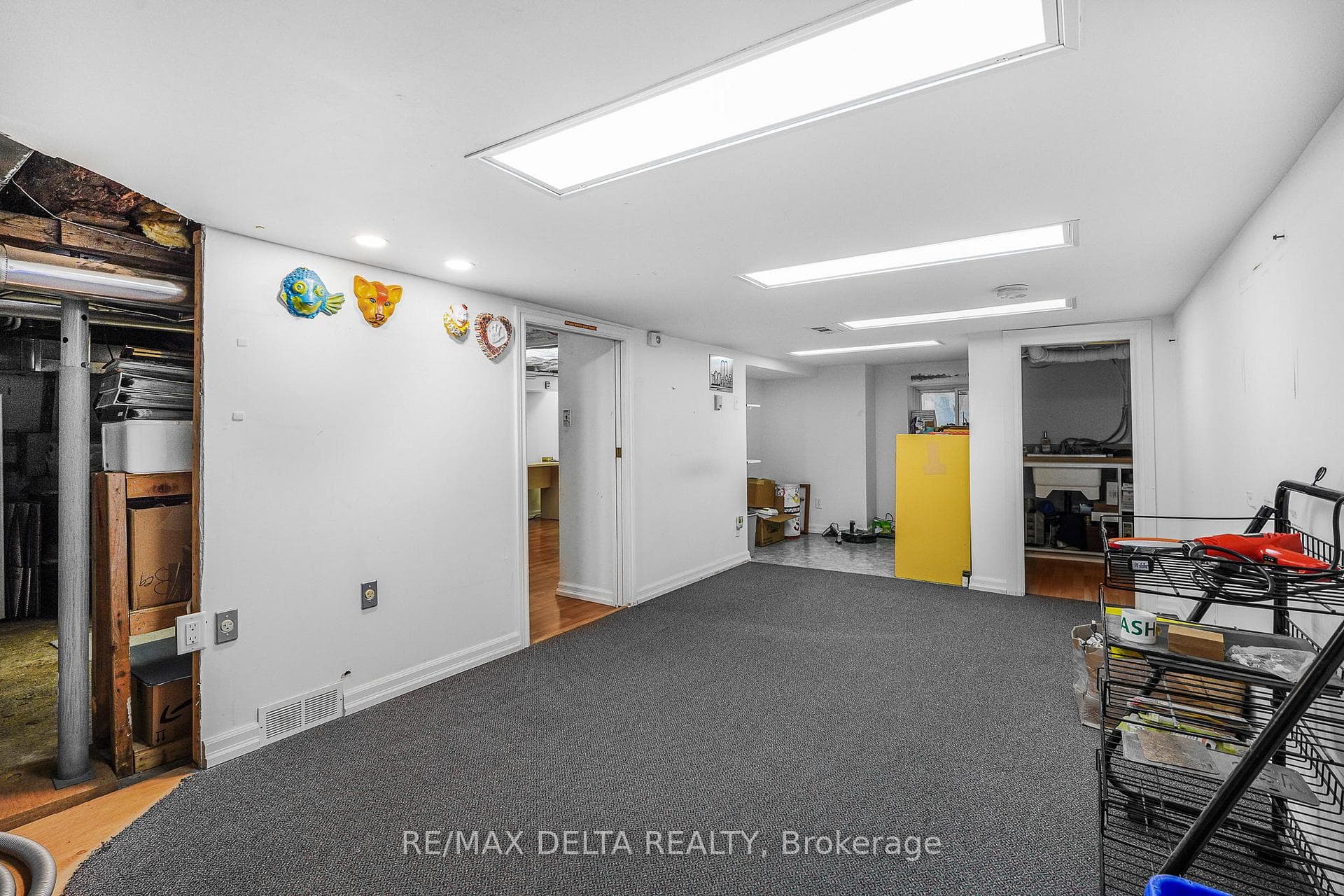 Lower level multi-use room.