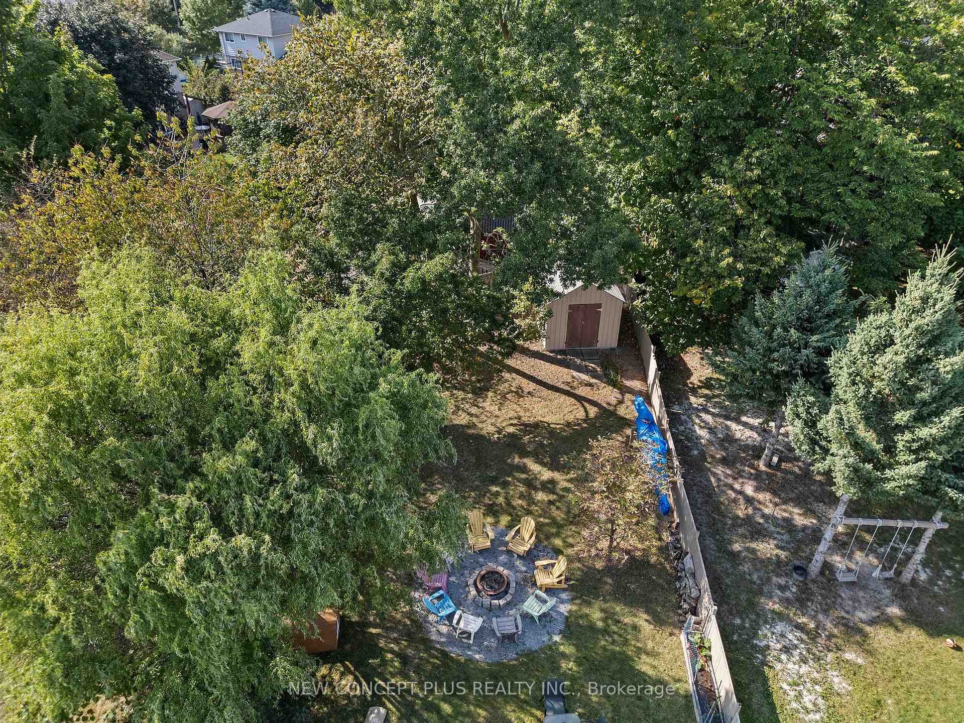 Arial View of Back Yard