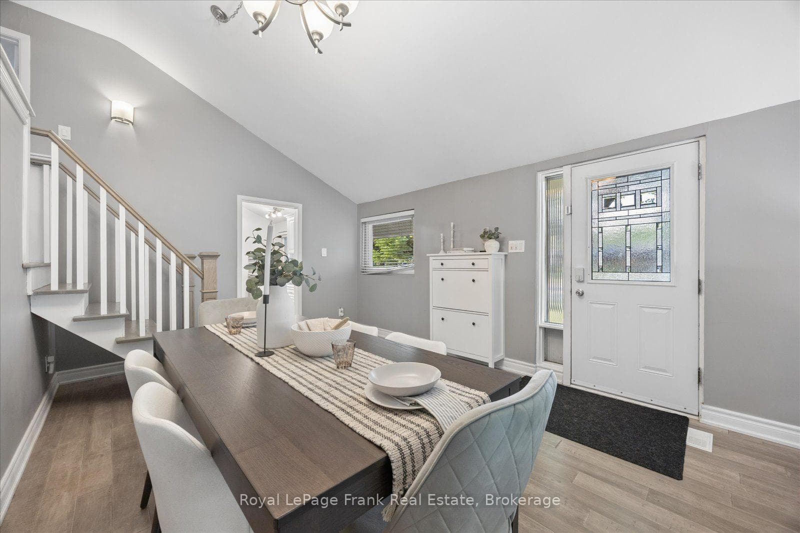 Dining Room with Engineered Floors Throughout