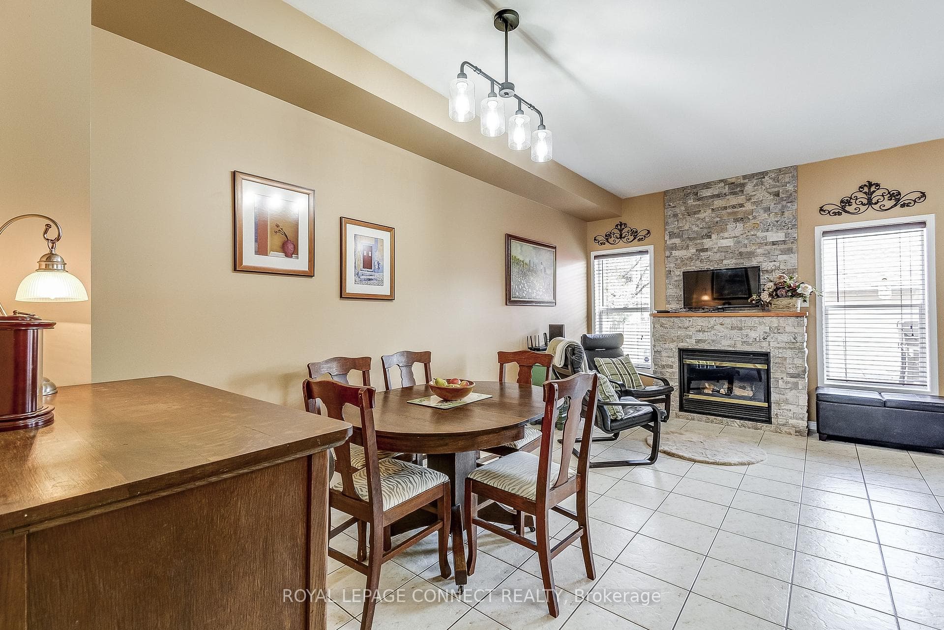 Open Concept Dining Room & Kitchen