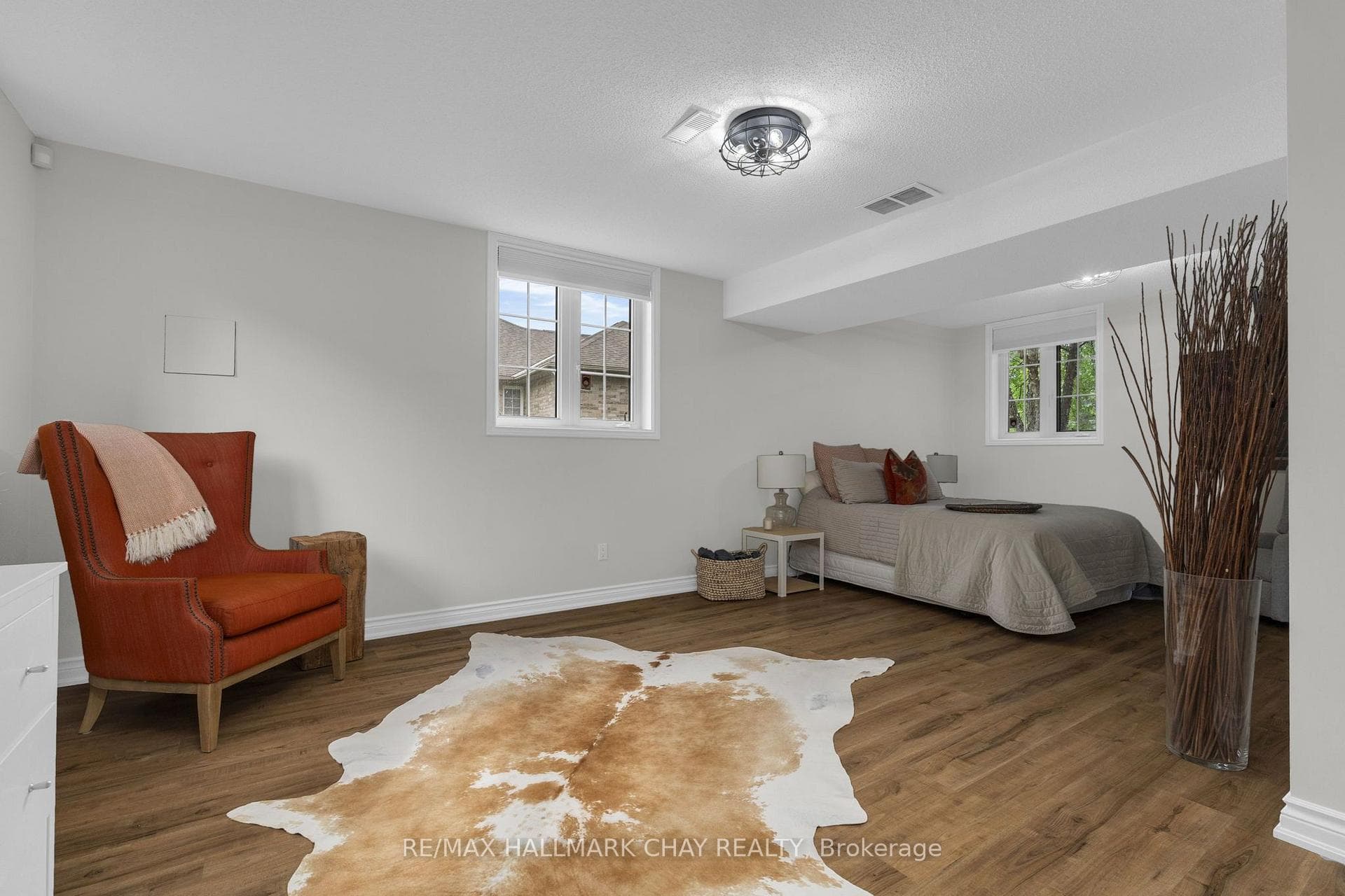 Lower Level 4th Bedroom, Bright with Natural Light