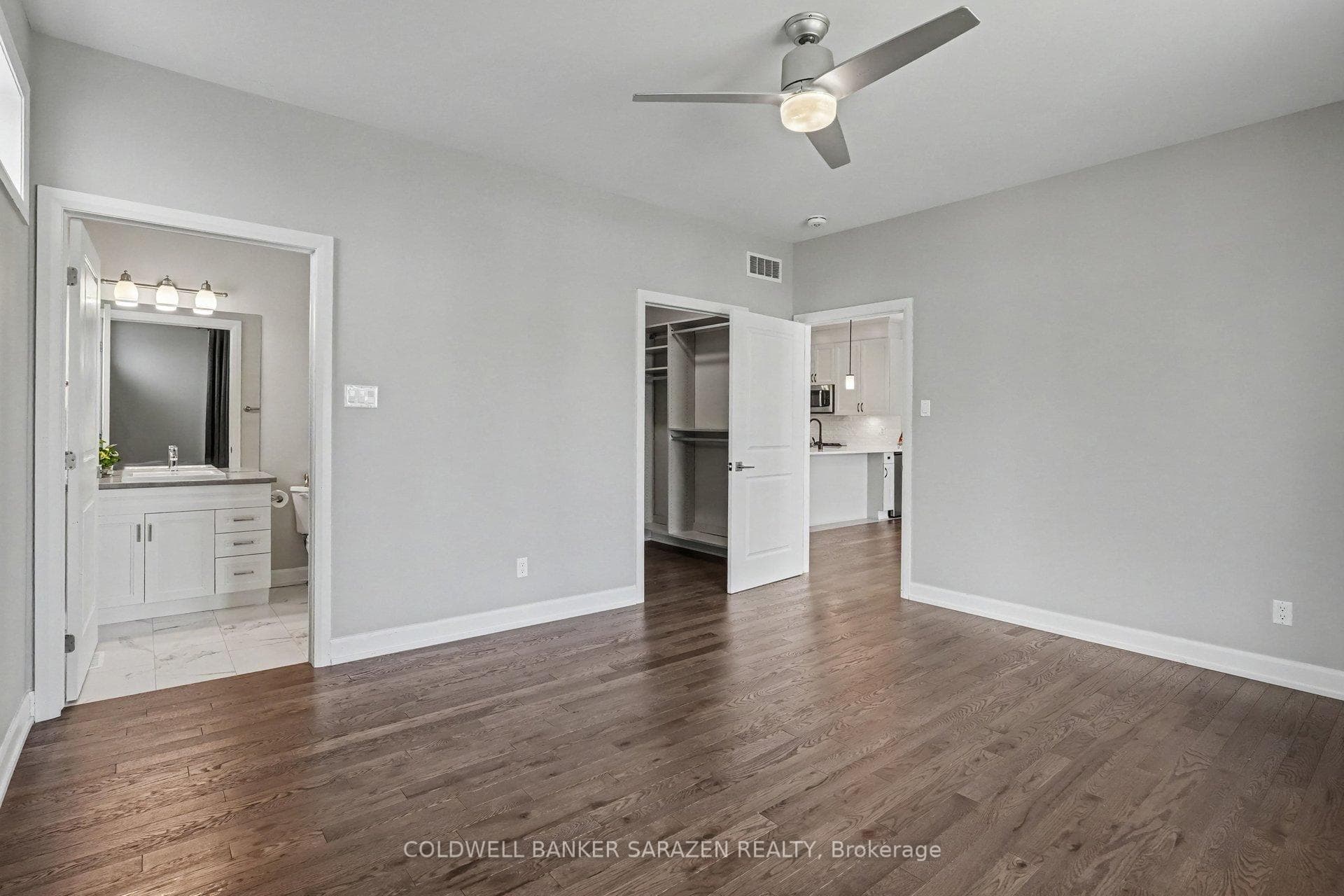 ensuite off of primary as well as walk-in closet
