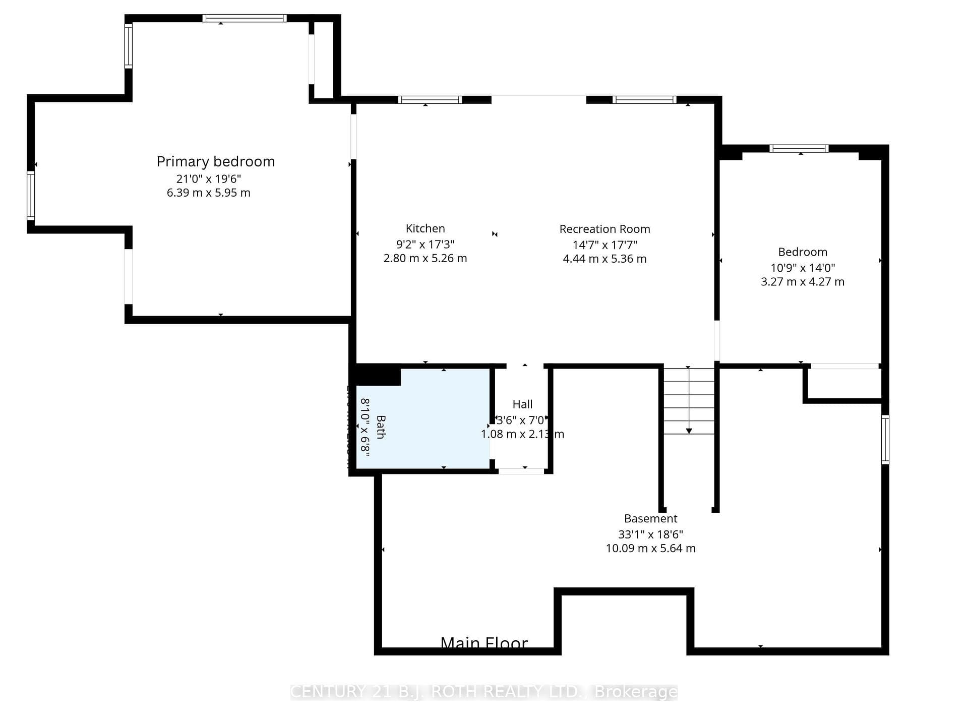 Lower level floor plans.