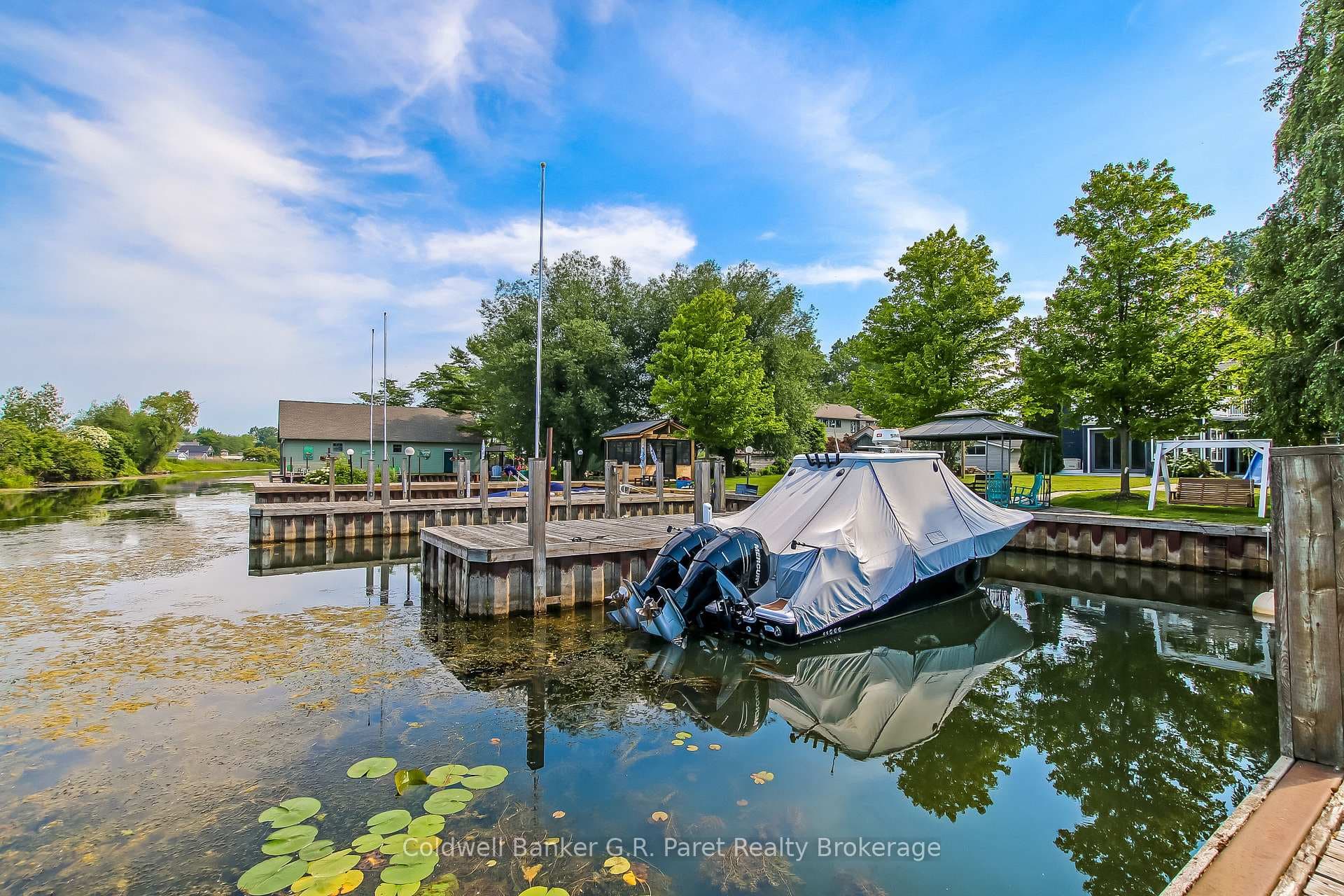 Four boat slips.