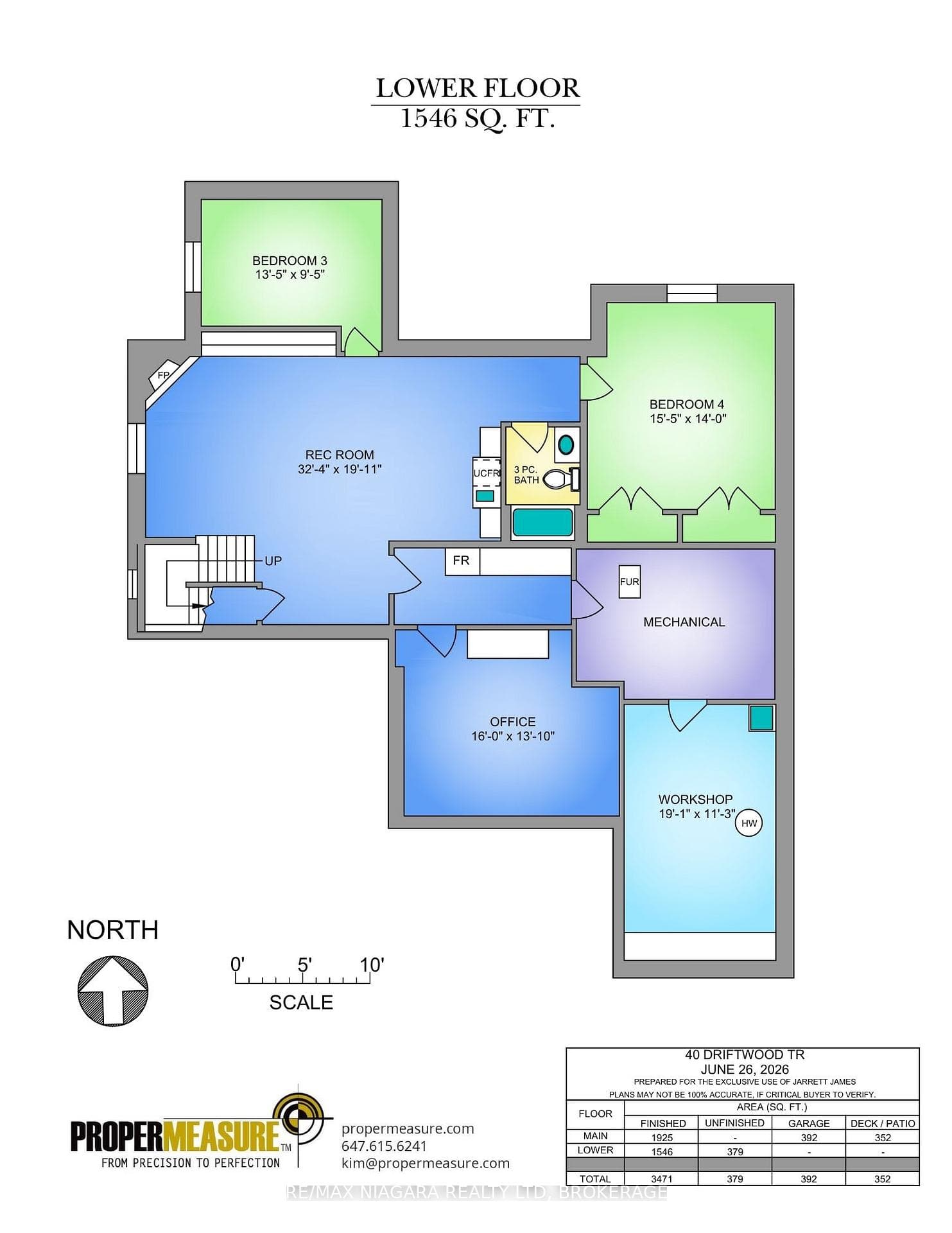 Floor Plan - Lower Level