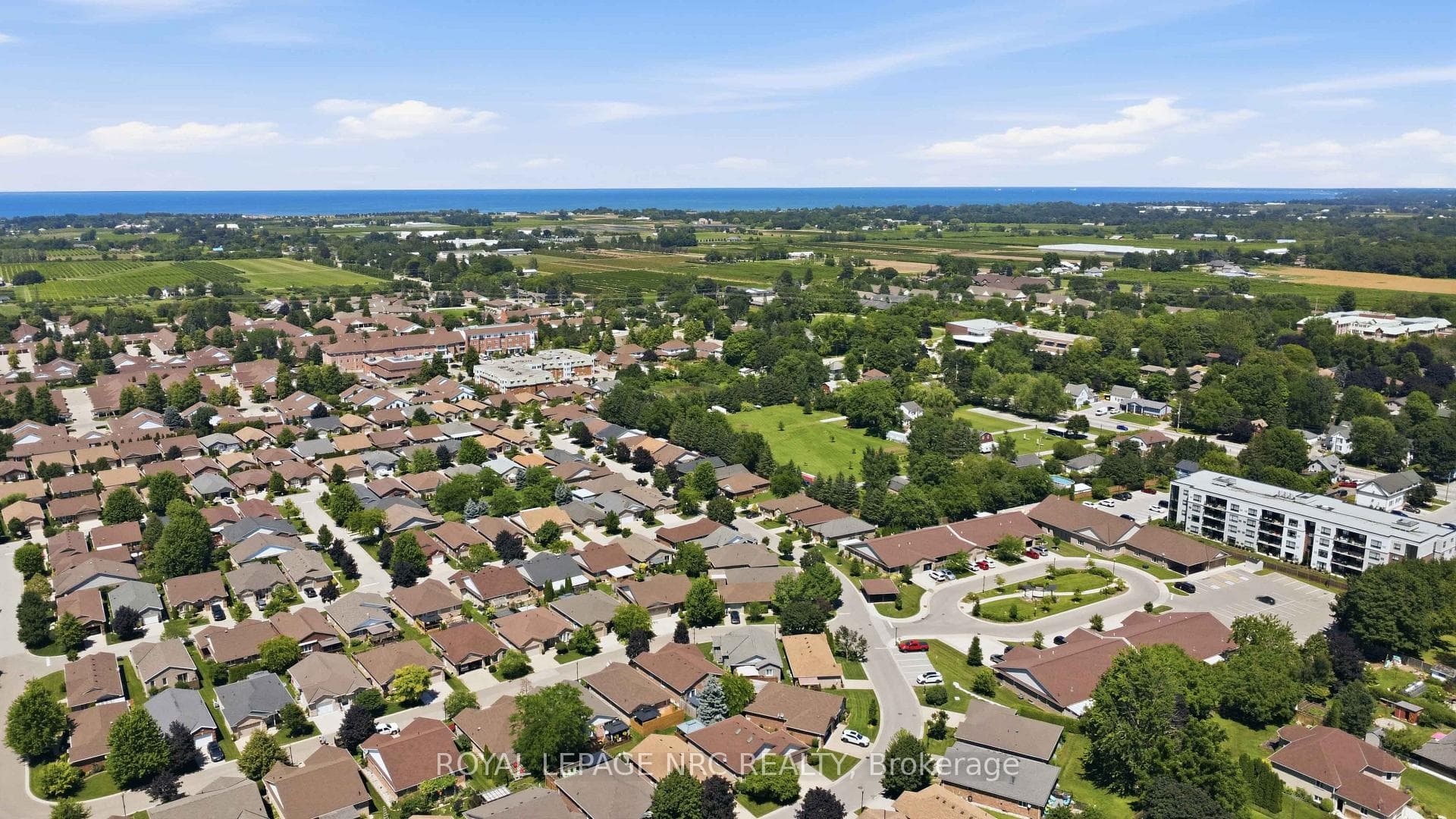 Neighbourhood View with Lake Ontario in Distance