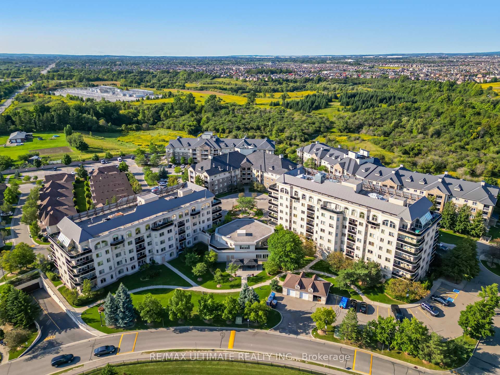 aerial view of the boutique condo complex