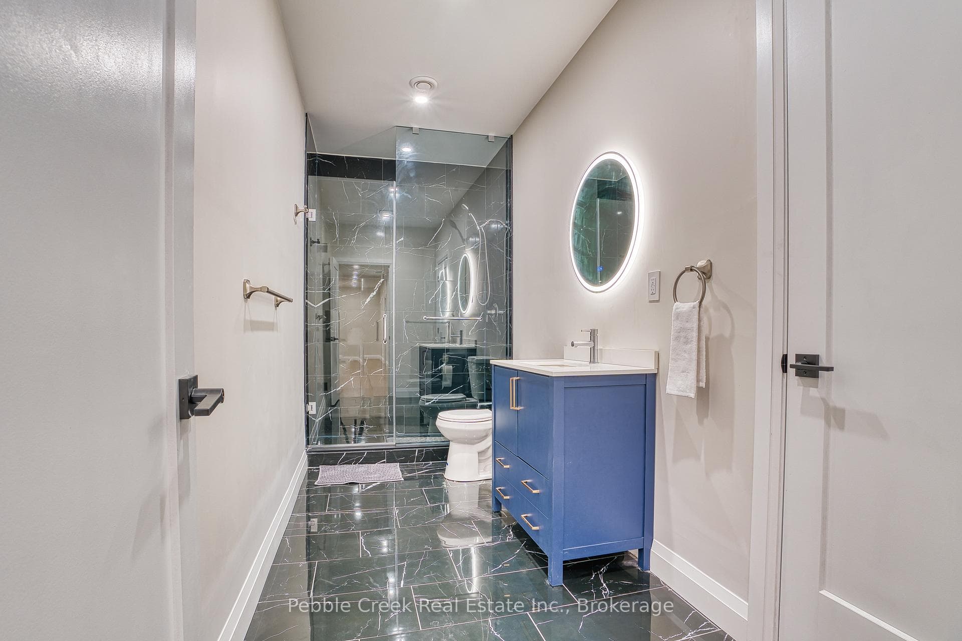 bathroom in basement