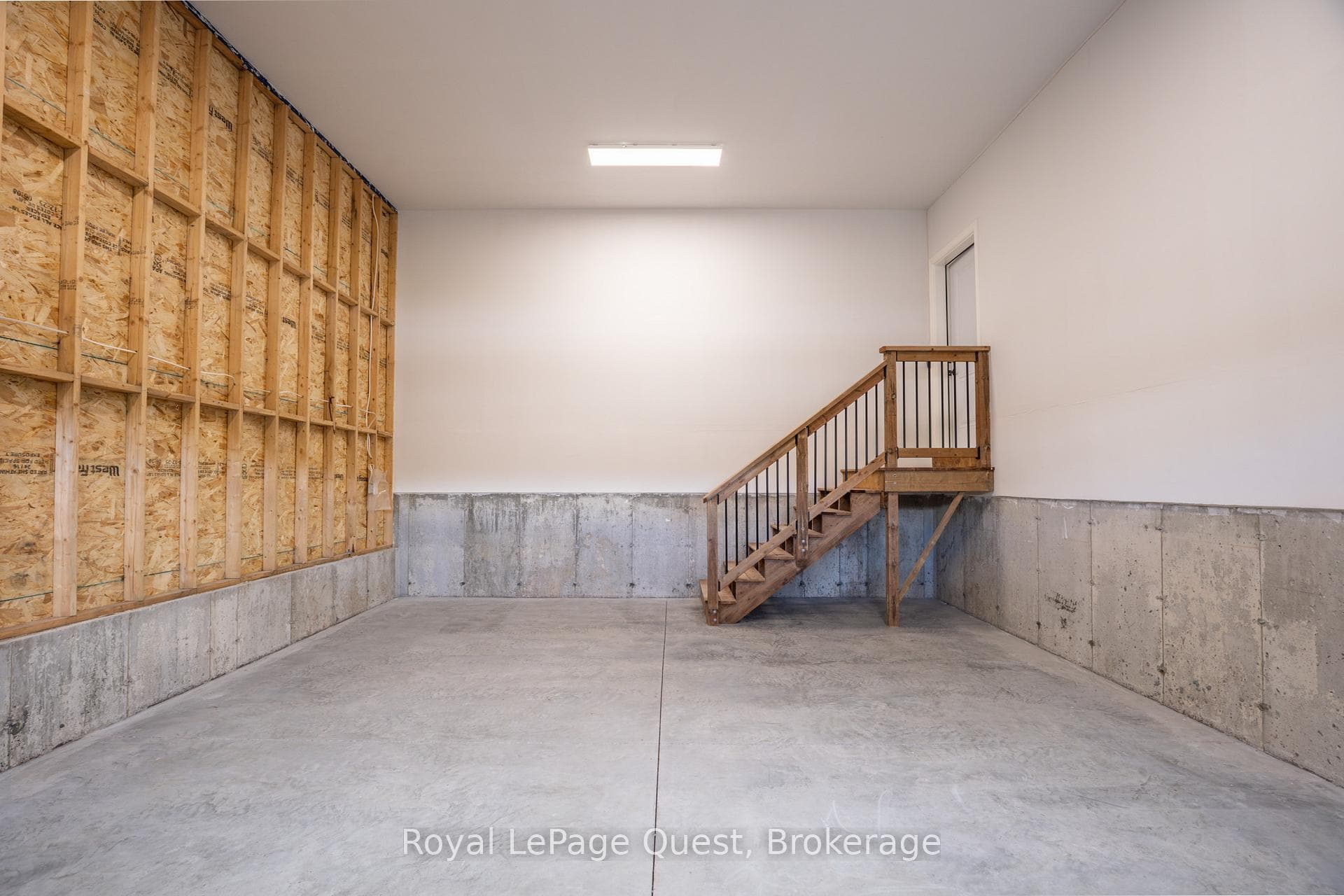 Inside entry attached garage