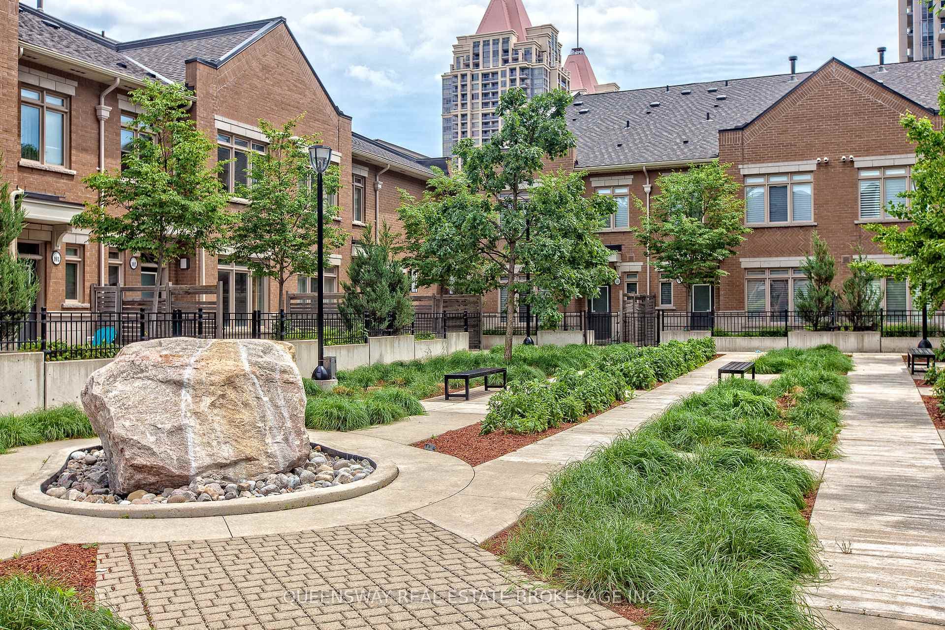 Garden around building