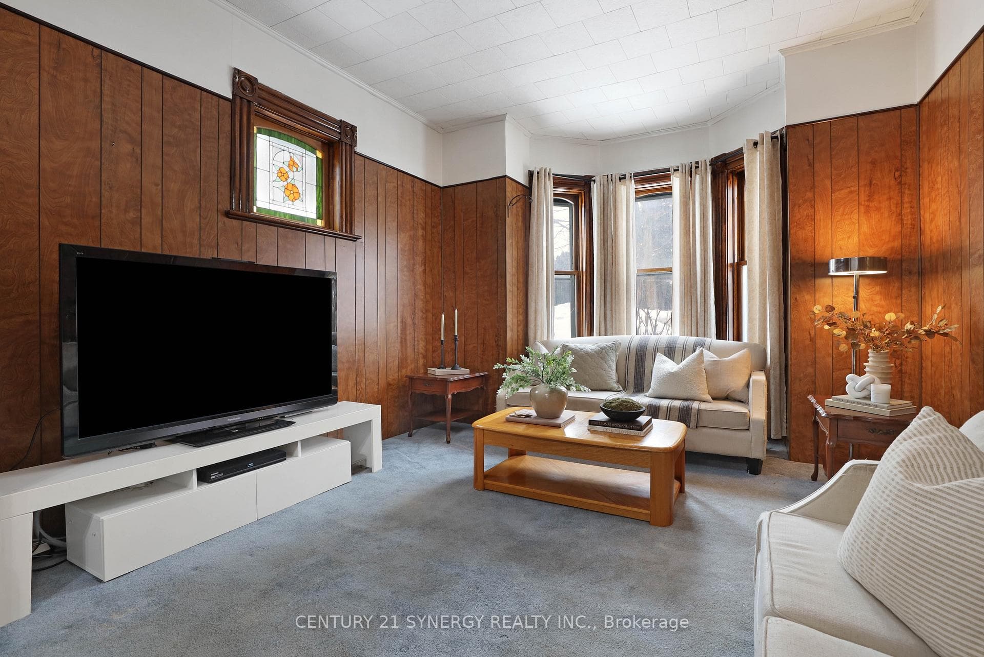 Gorgeous original millwork and high ceilings.