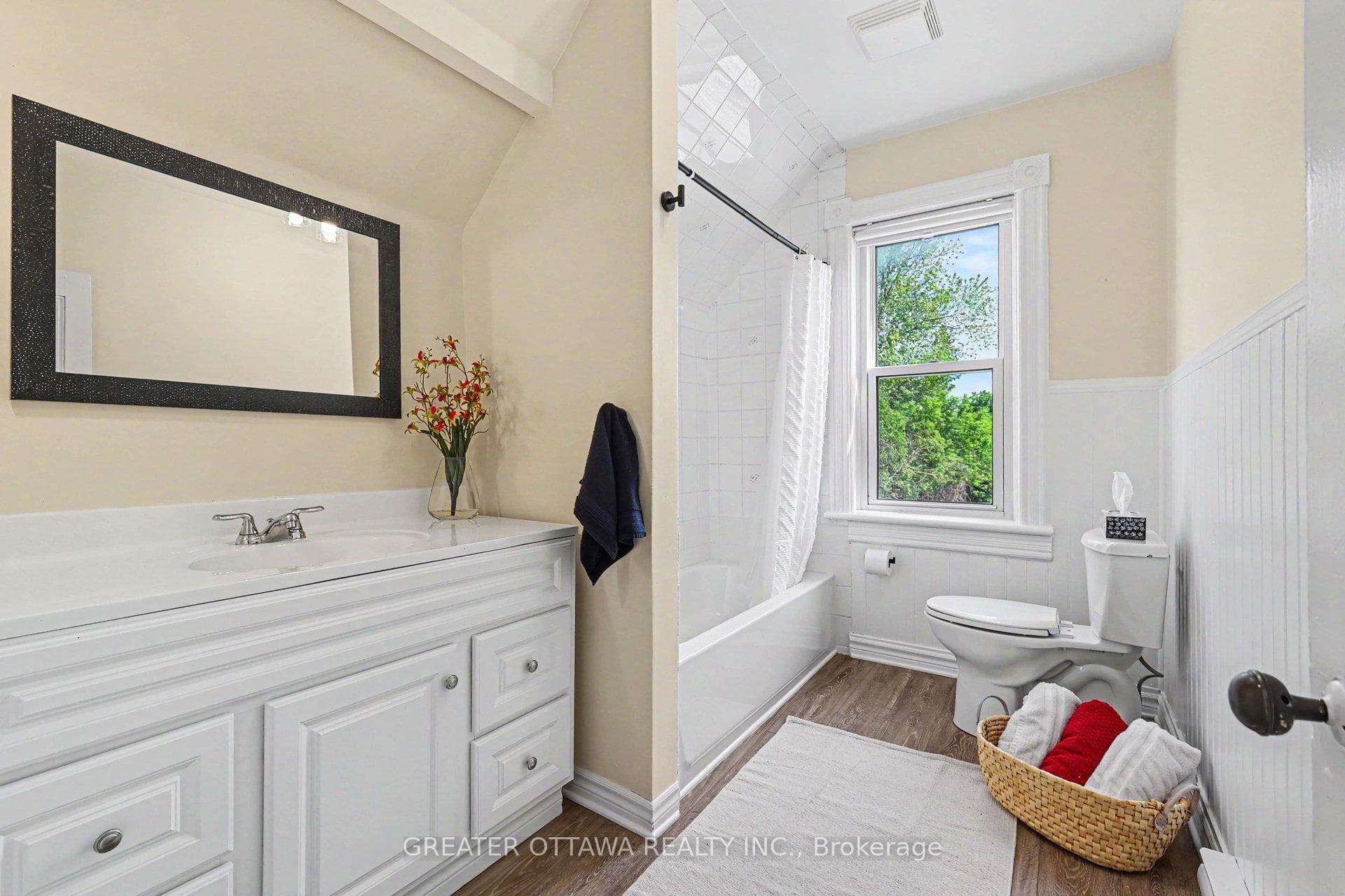 Big bright upper bathroom