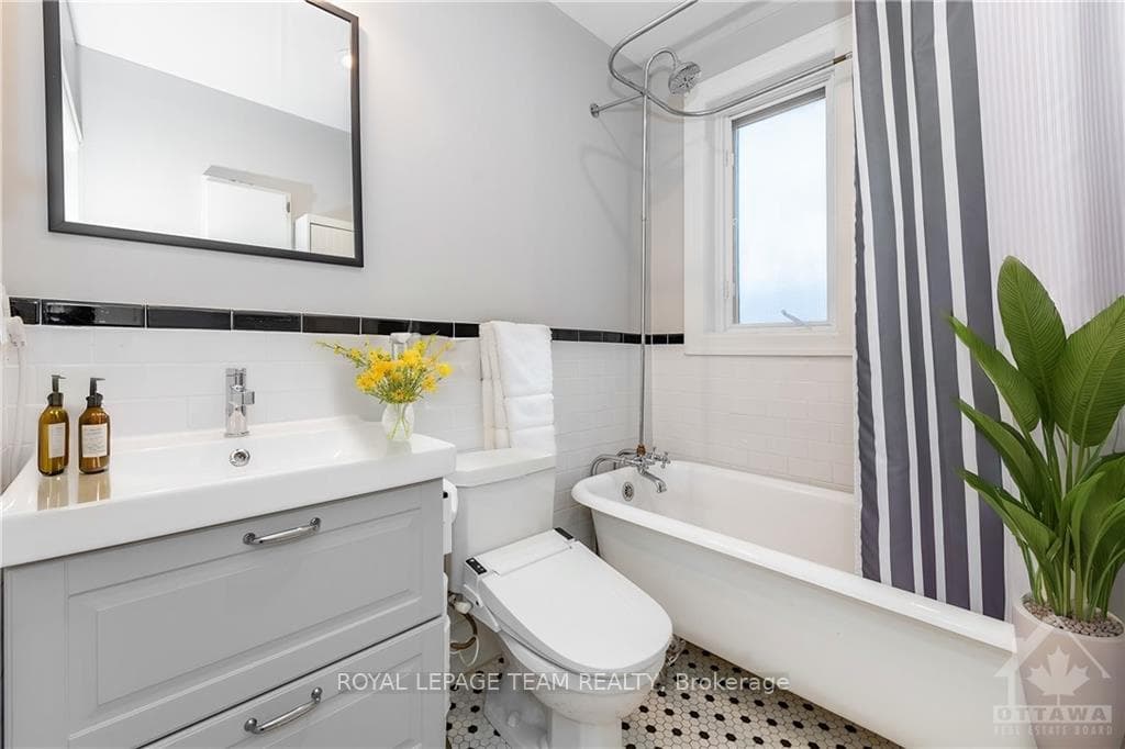 Mainbath digitally enhanced with decor to highligh