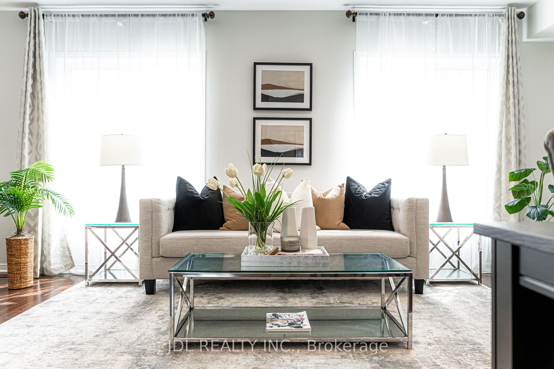 East View Open Concept Living Room