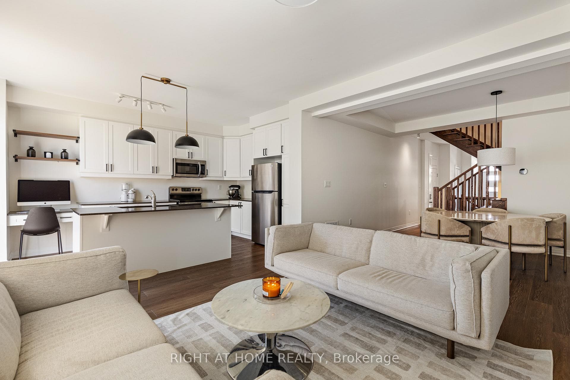 Completely open concept, ideal for busy families