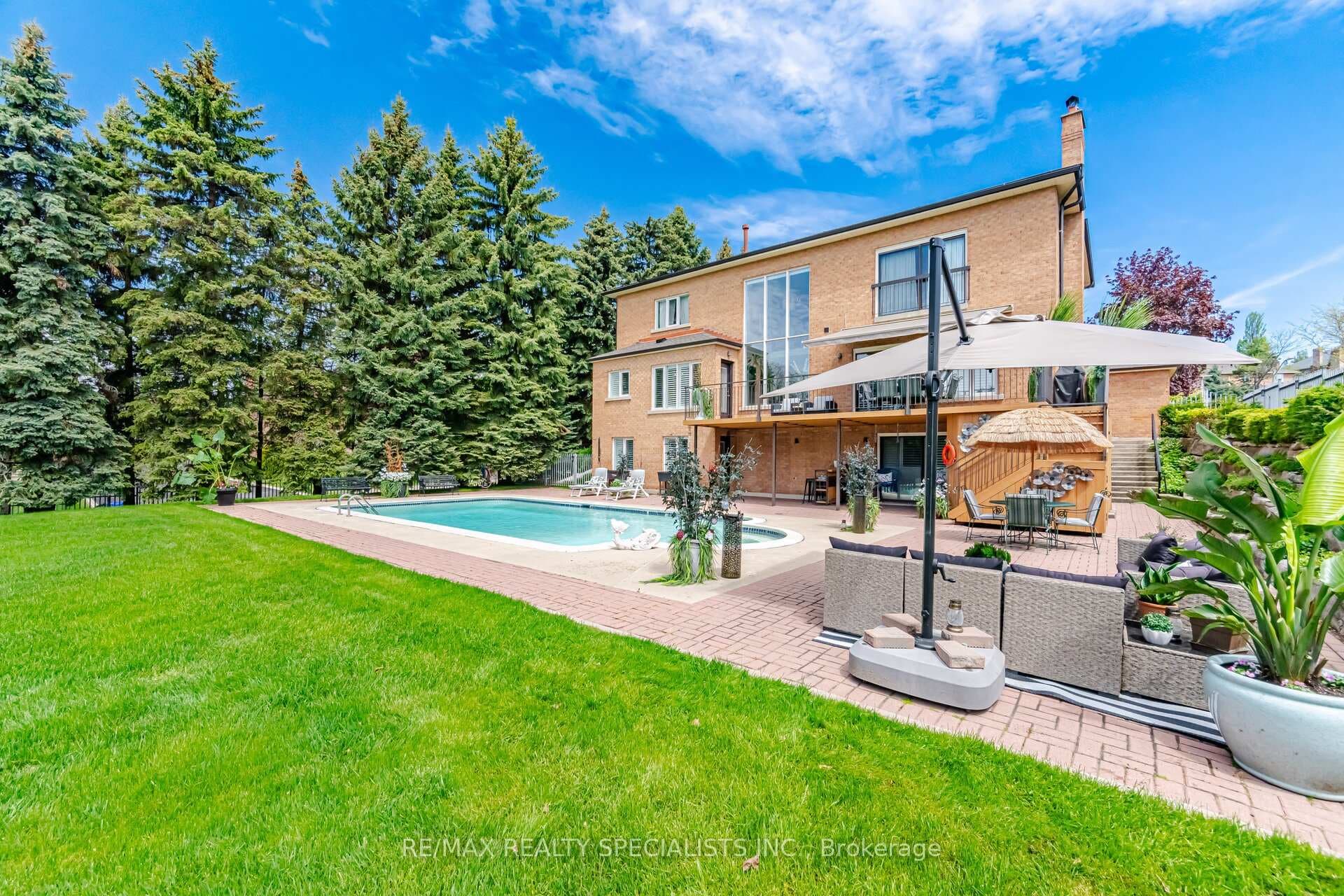 Solar heated pool