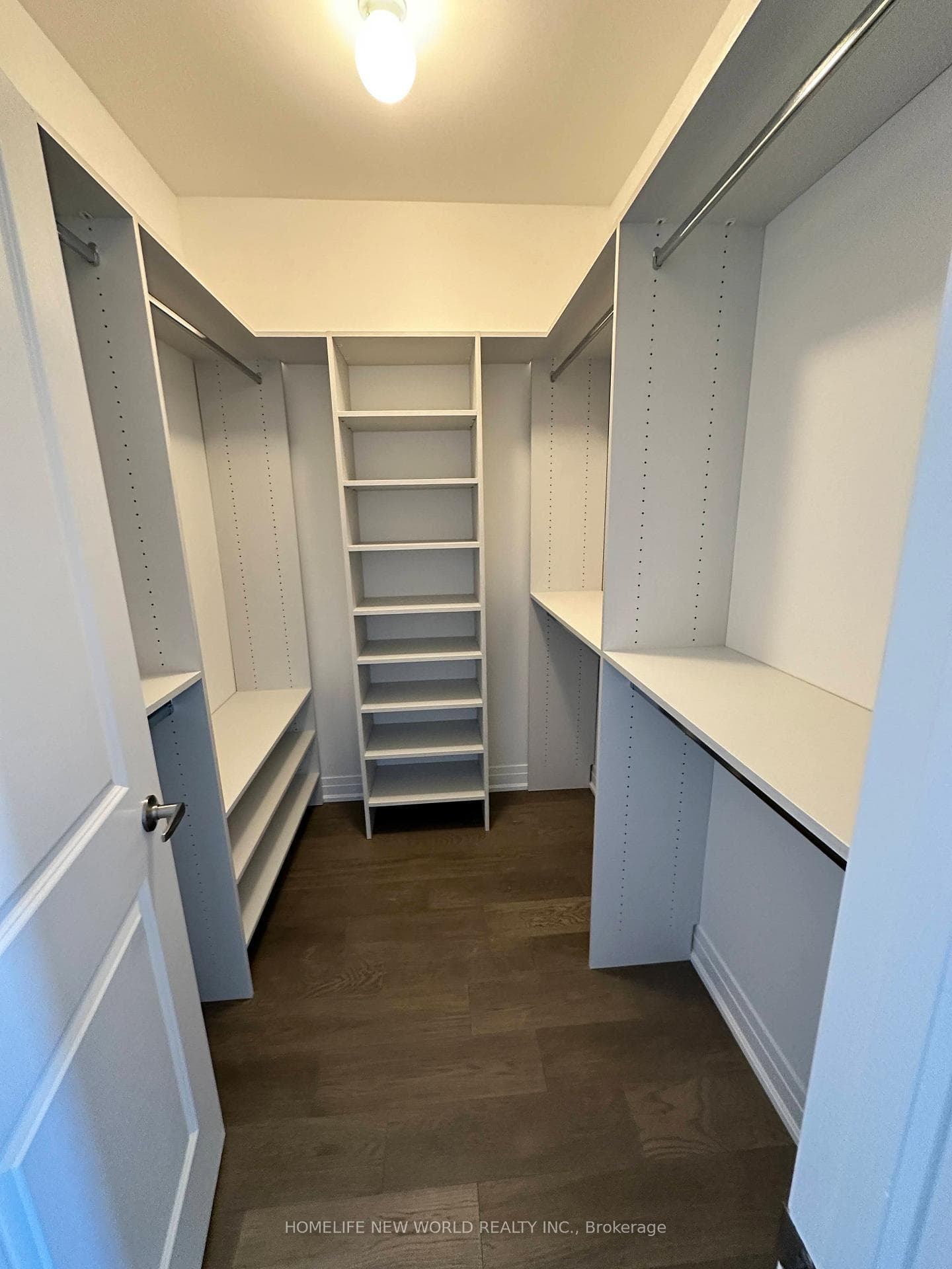 Master bedroom walk in closet