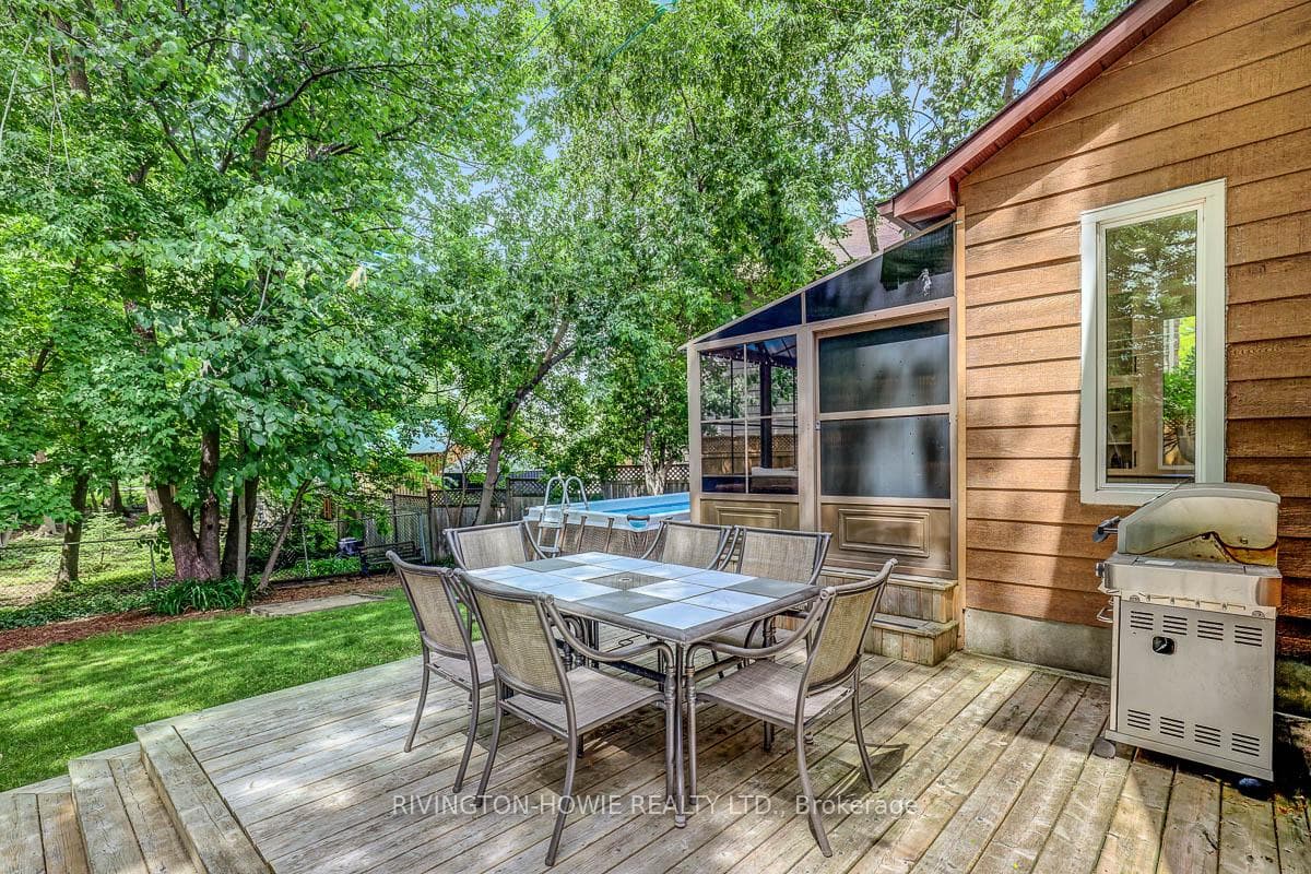 Outside dining - very private backyard