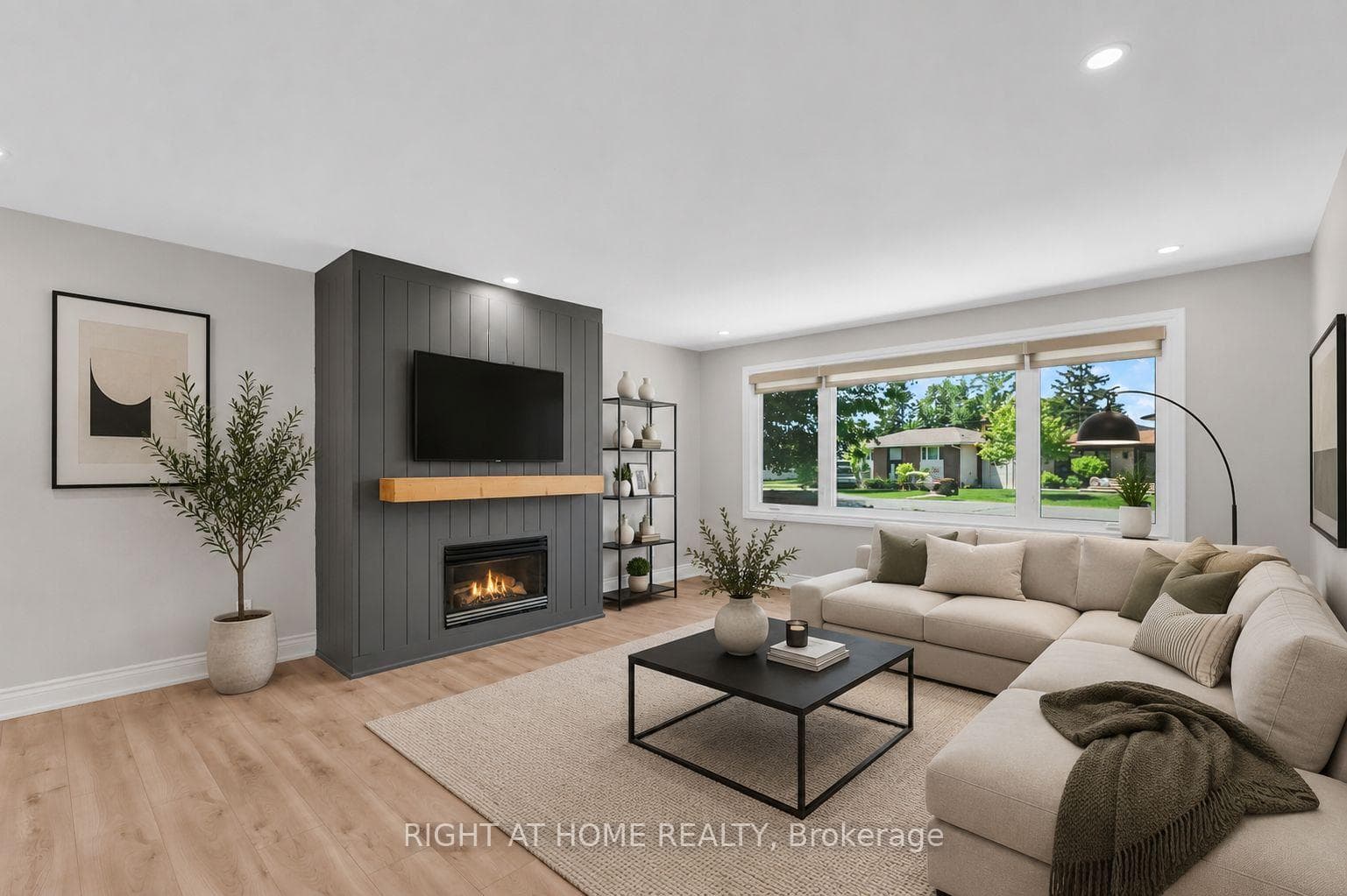 Living Room Virtually Staged