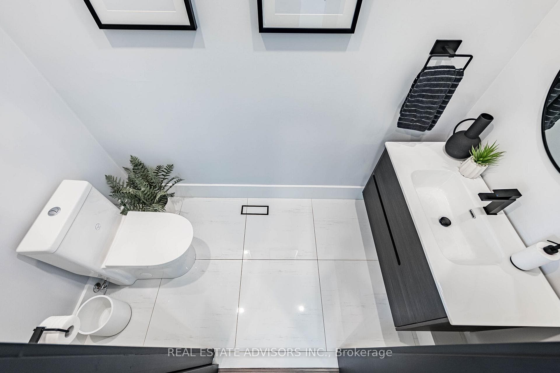 Main floor powder room