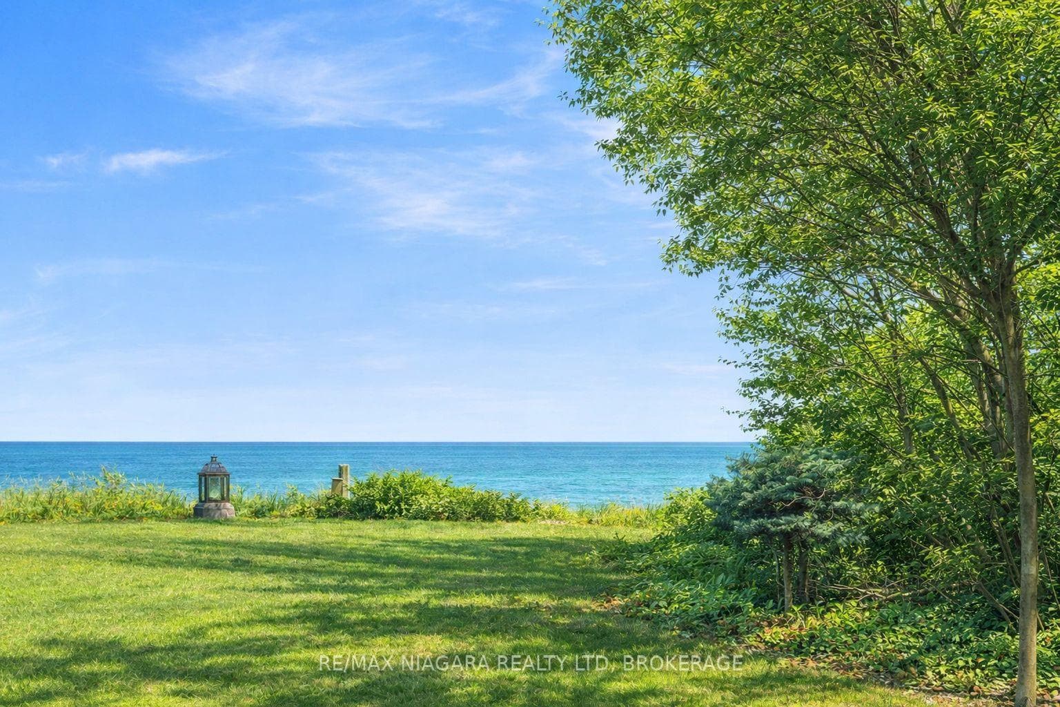 Backyard seating view