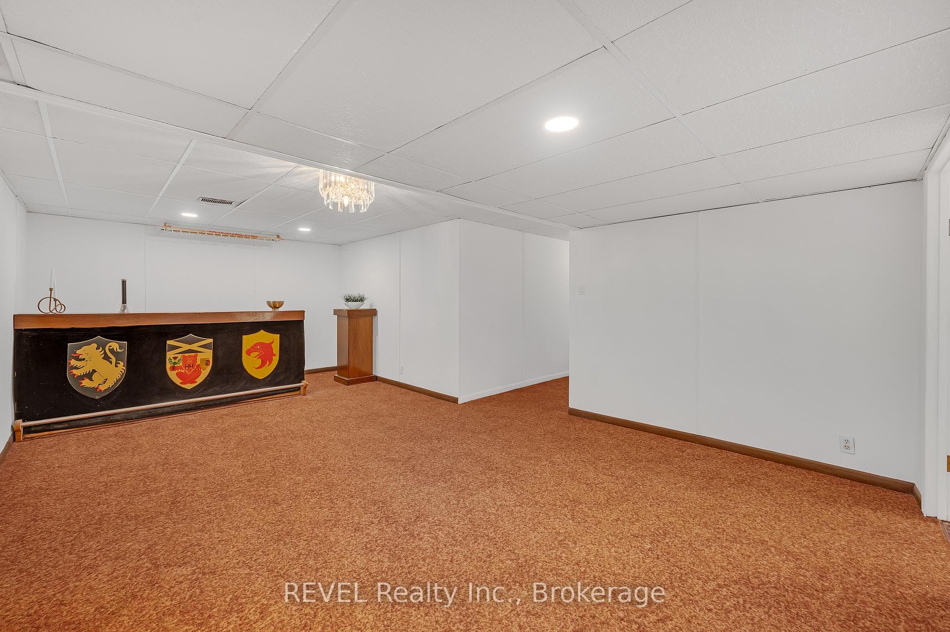 Bar in basement