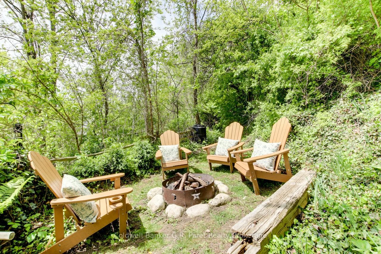 Upper fire pit.