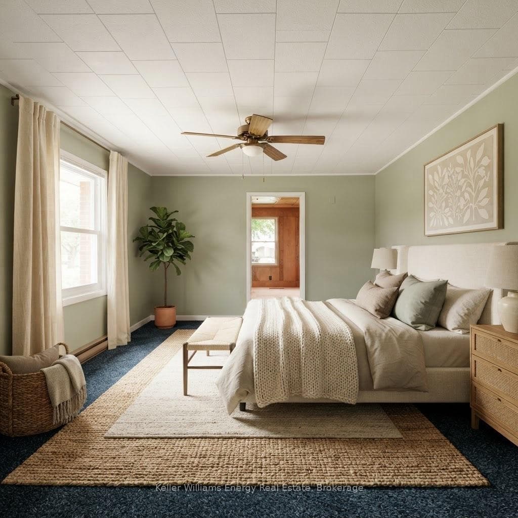 Staged Main Floor Primary Bedroom