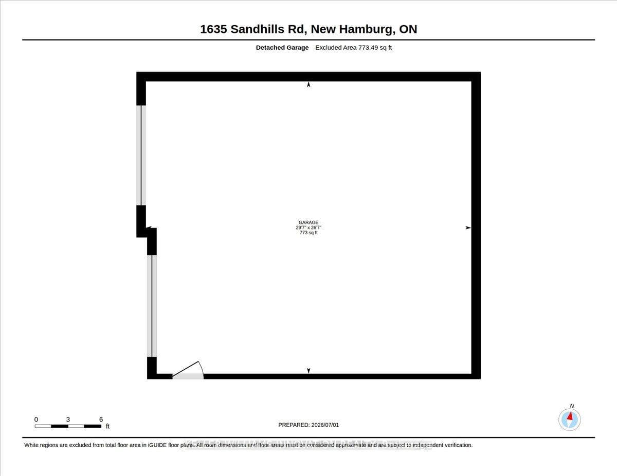 Detached garage floor plan