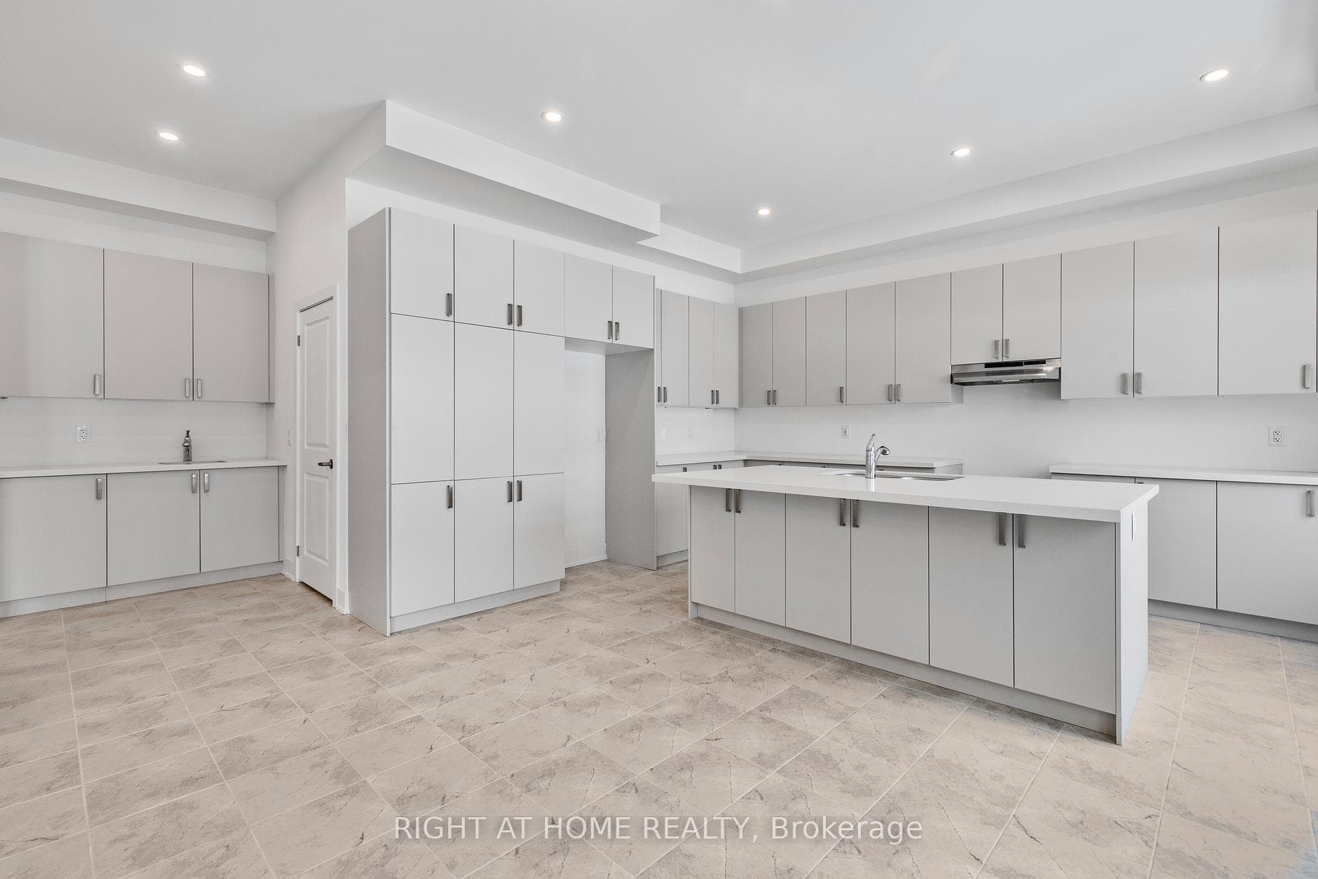kitchen with coffee bar view and mudroom door