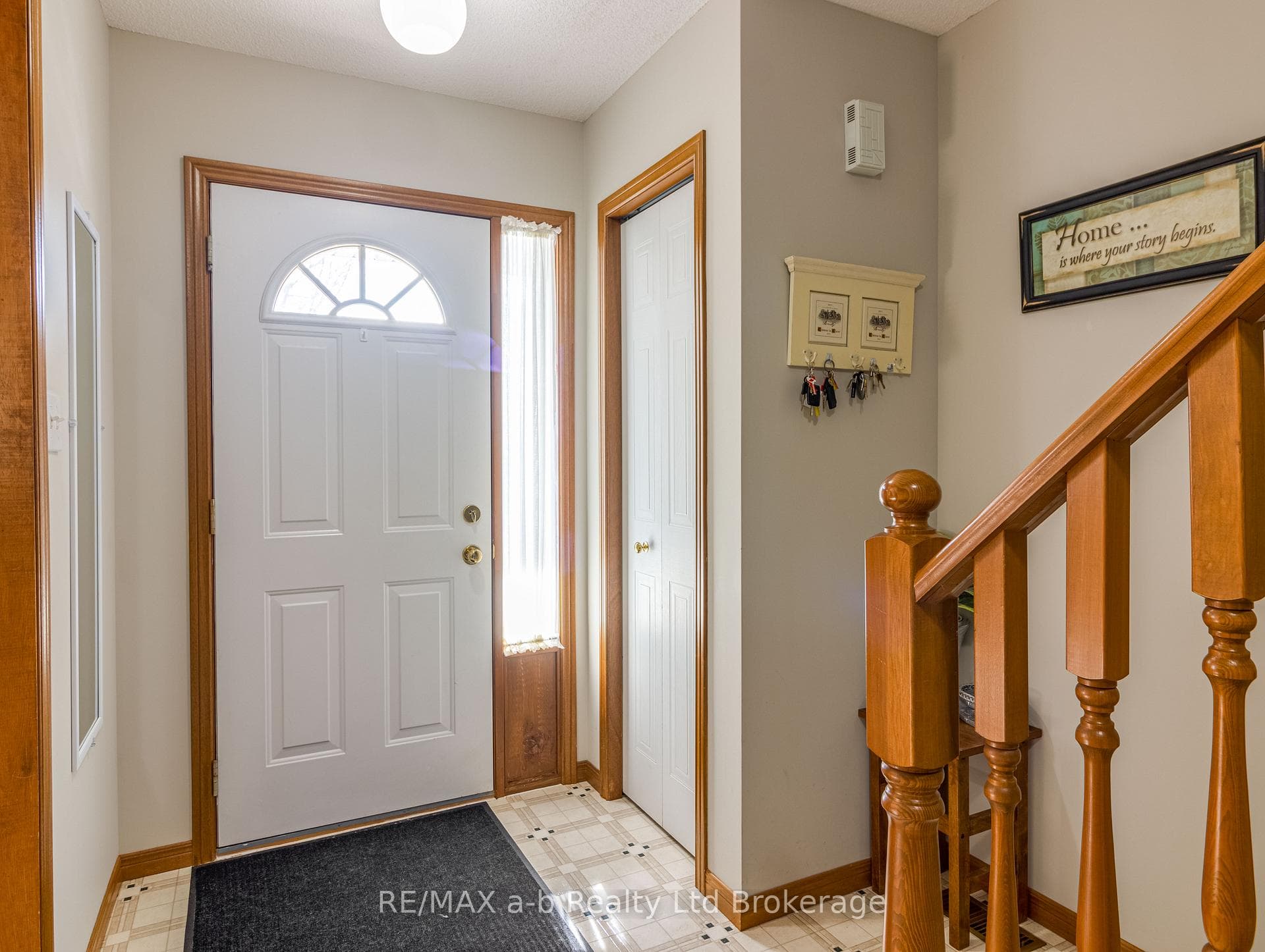 Main floor entrance just off of the living-room