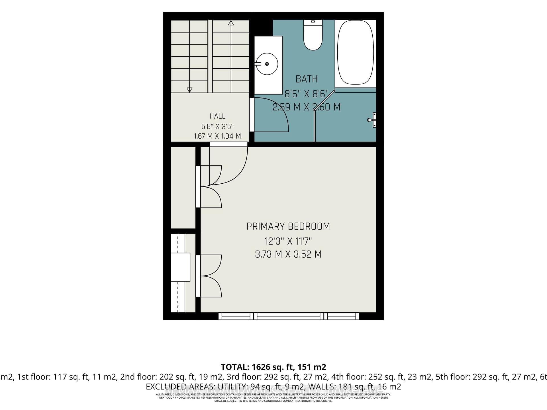 Floor Plan - Second Bedroom