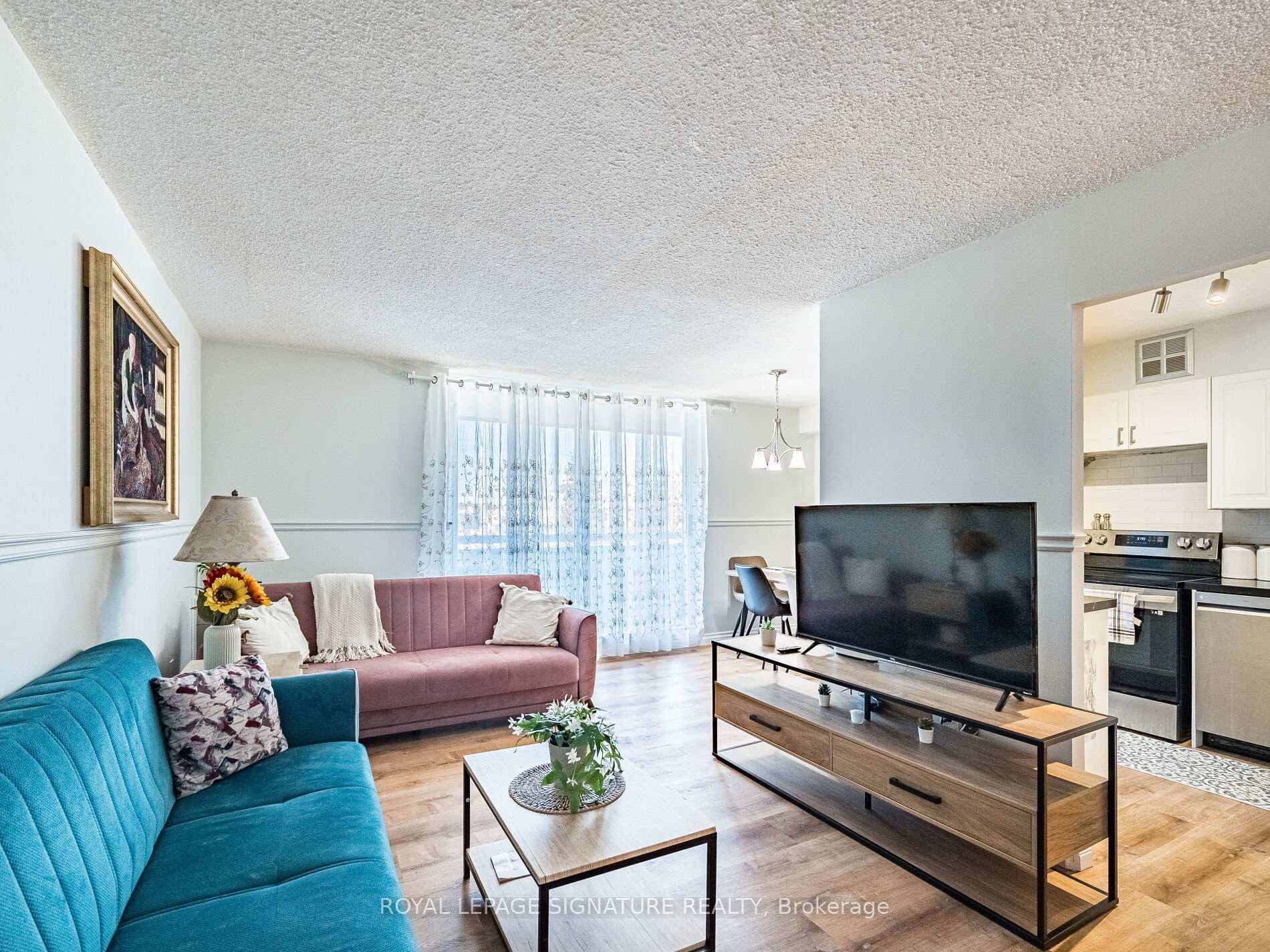 spacious living room