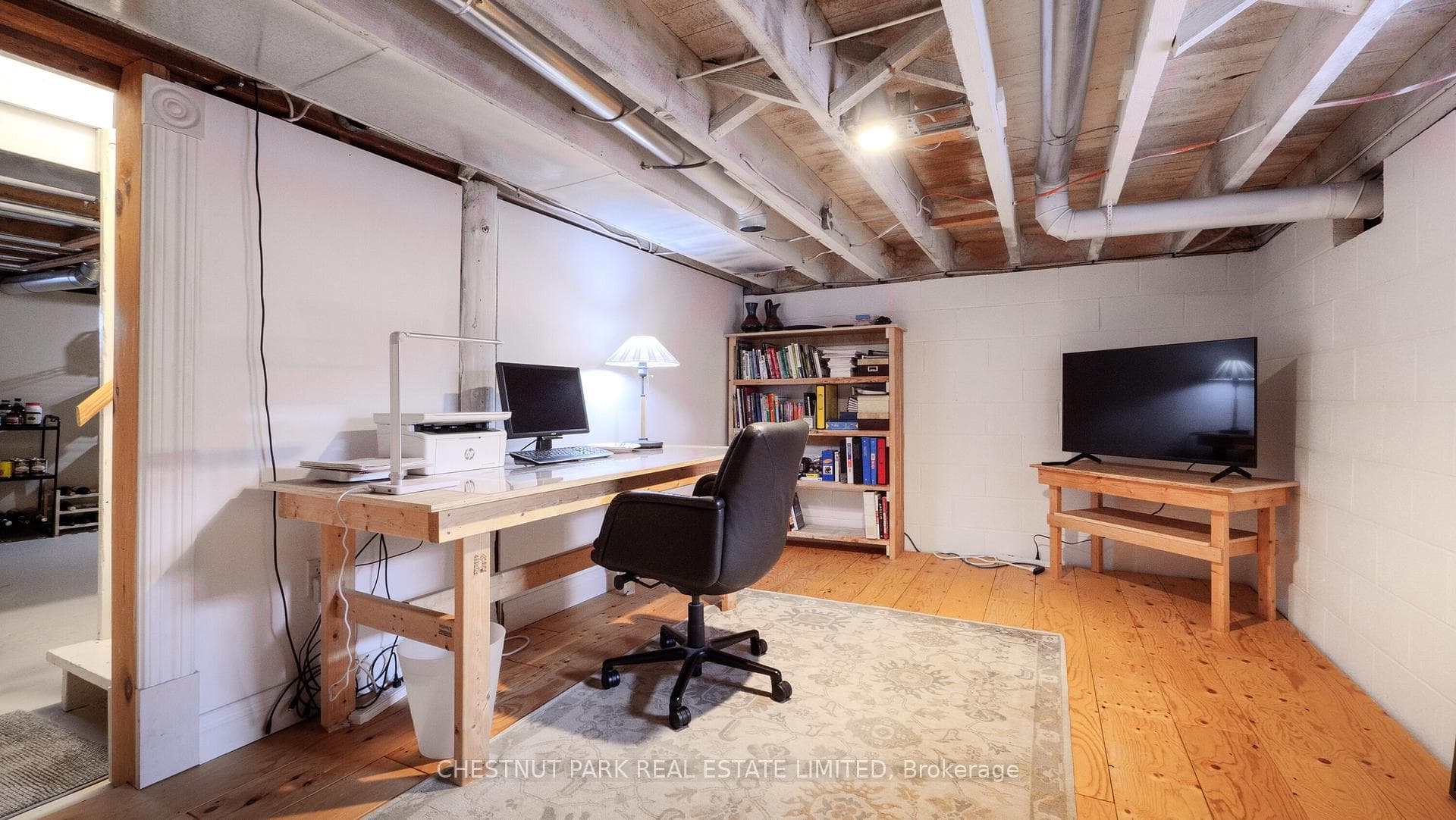 Partially finished rec room