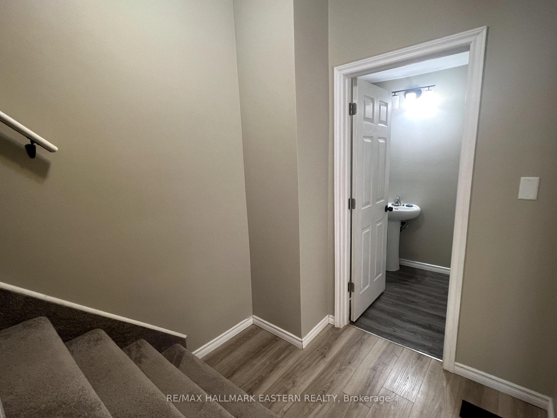 Stairs to 2nd floor, view to Powder