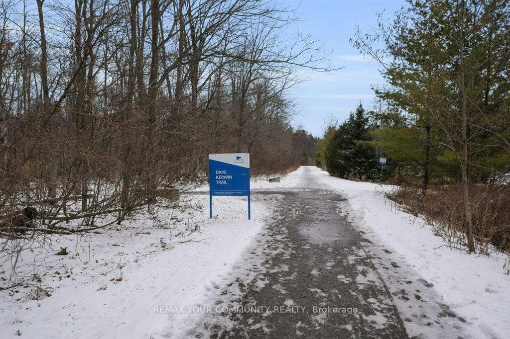 Park Entrance at the back of the house